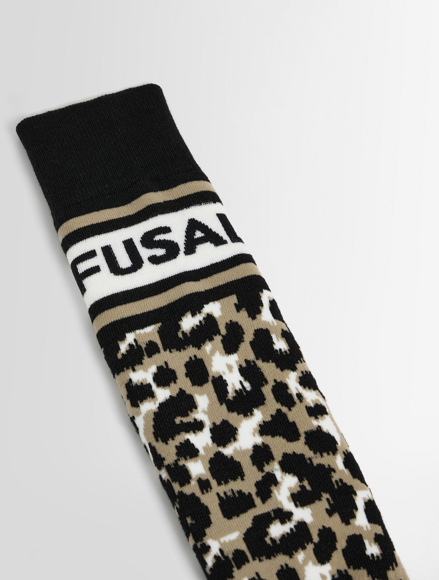 Chaussettes de ski leopard sock coupe regular FUSALP Beige