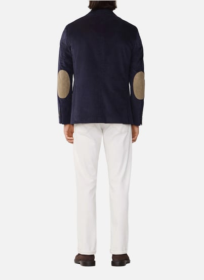 Blazer col tailleur en coton mélangé FACONNABLE Blazer col tailleur en coton mélangé FACONNABLE