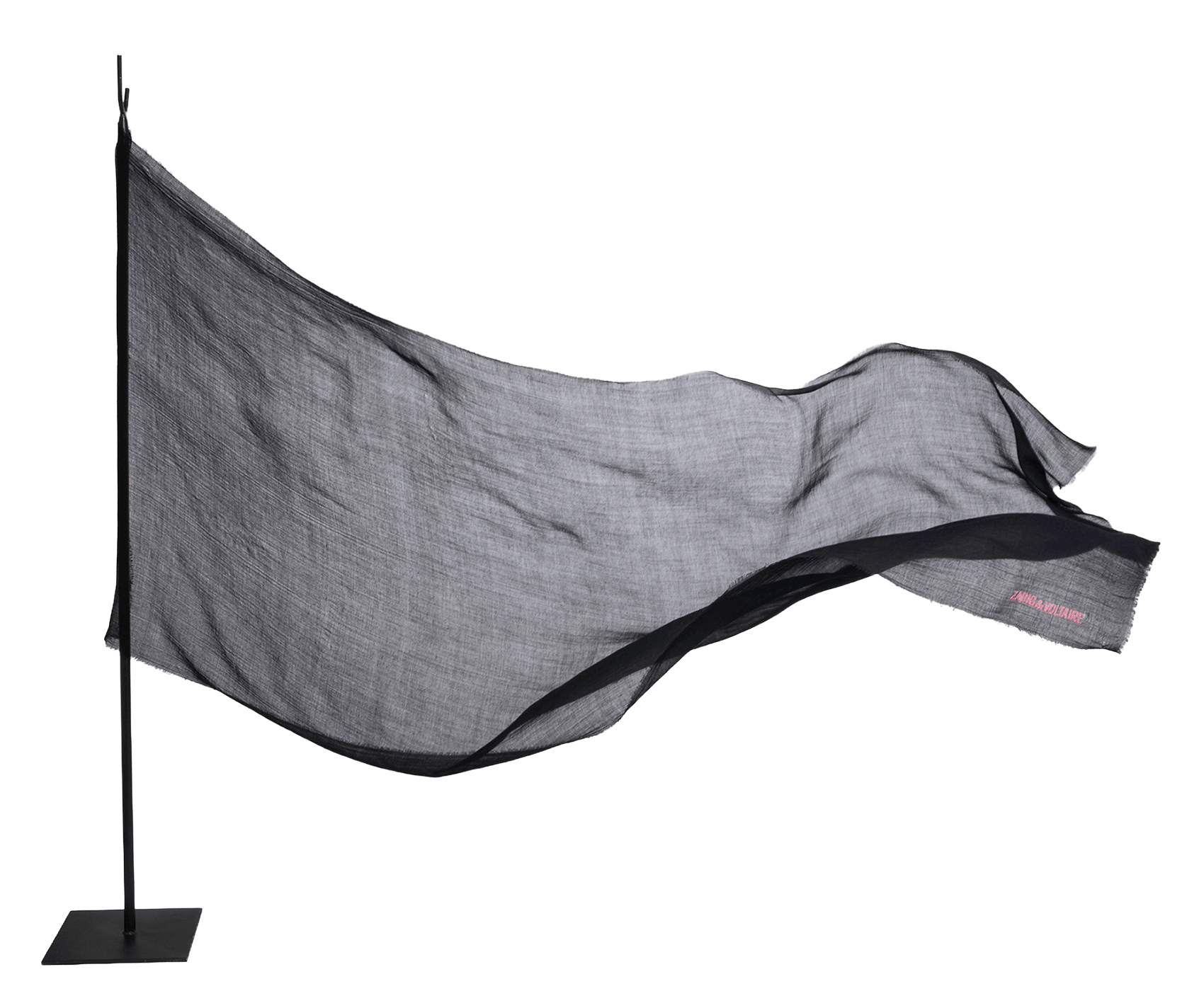 Foulard en cachemire et en laine nuage ZADIG&VOLTAIRE Noir