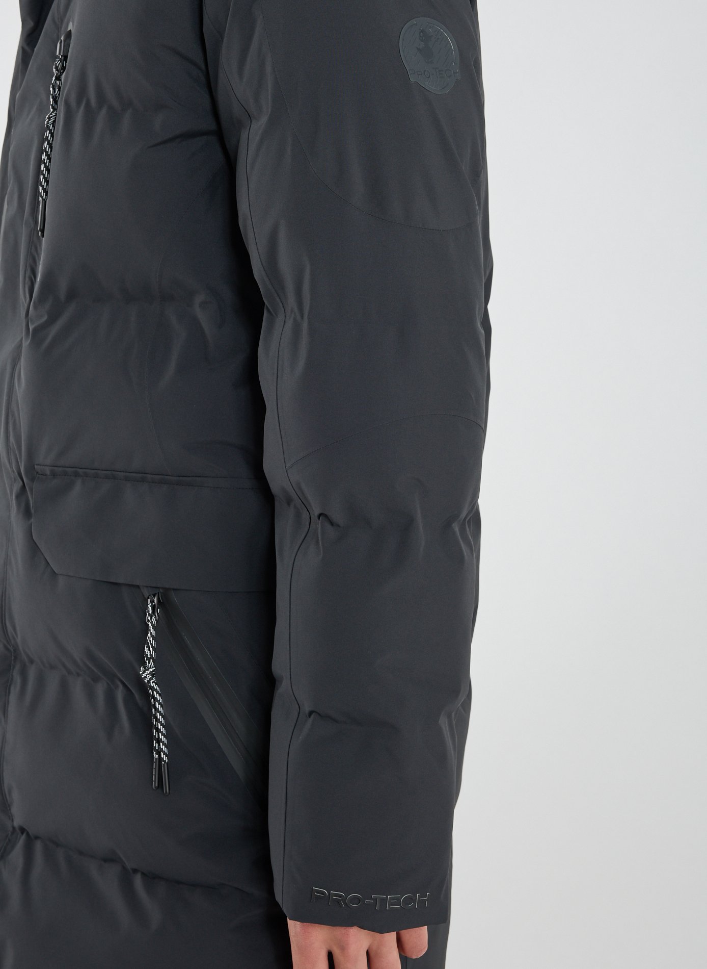 Doudoune longue Everest à capuche matelassée SAVE THE DUCK Noir