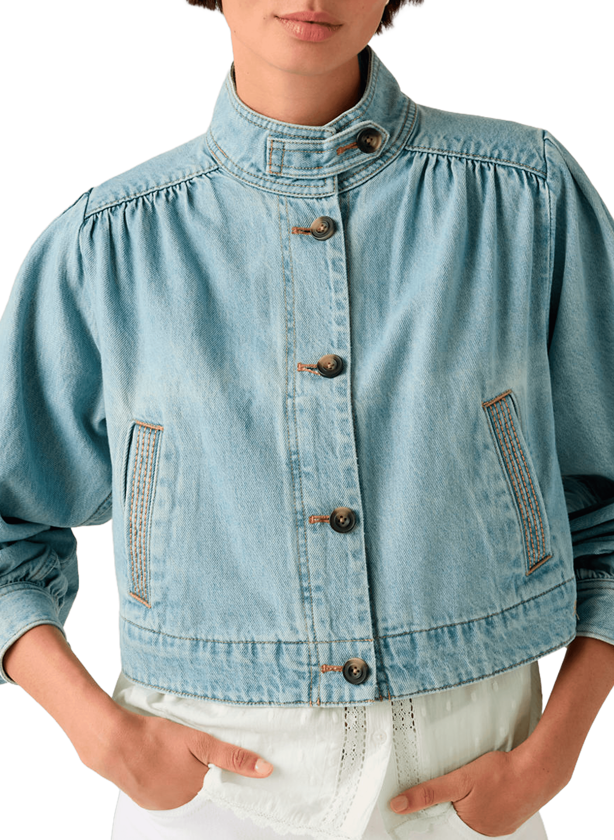 Pretty short cotton Parker jacket LEVI'S Blue