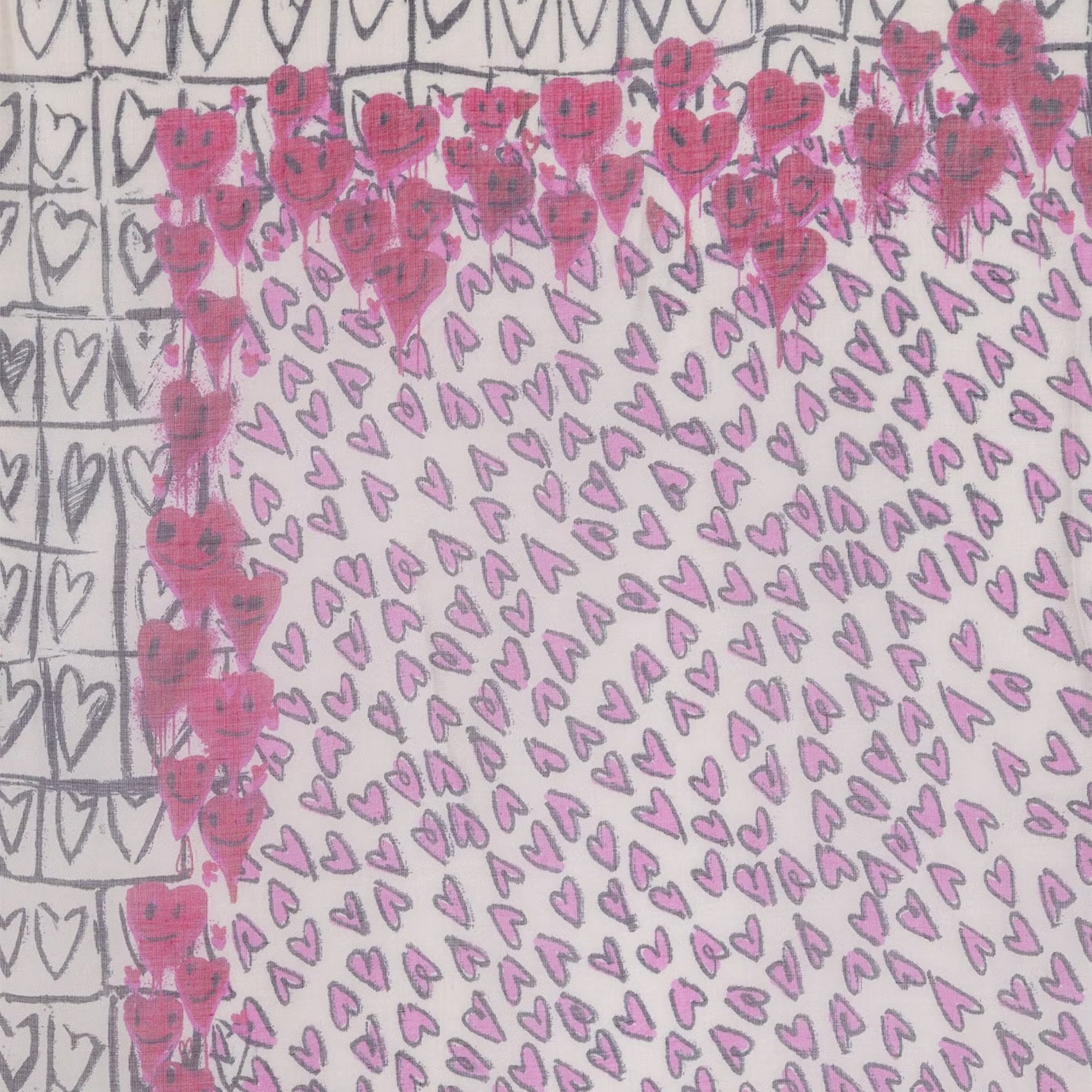 Foulard carré imprimé kerry ZADIG&VOLTAIRE Blanc