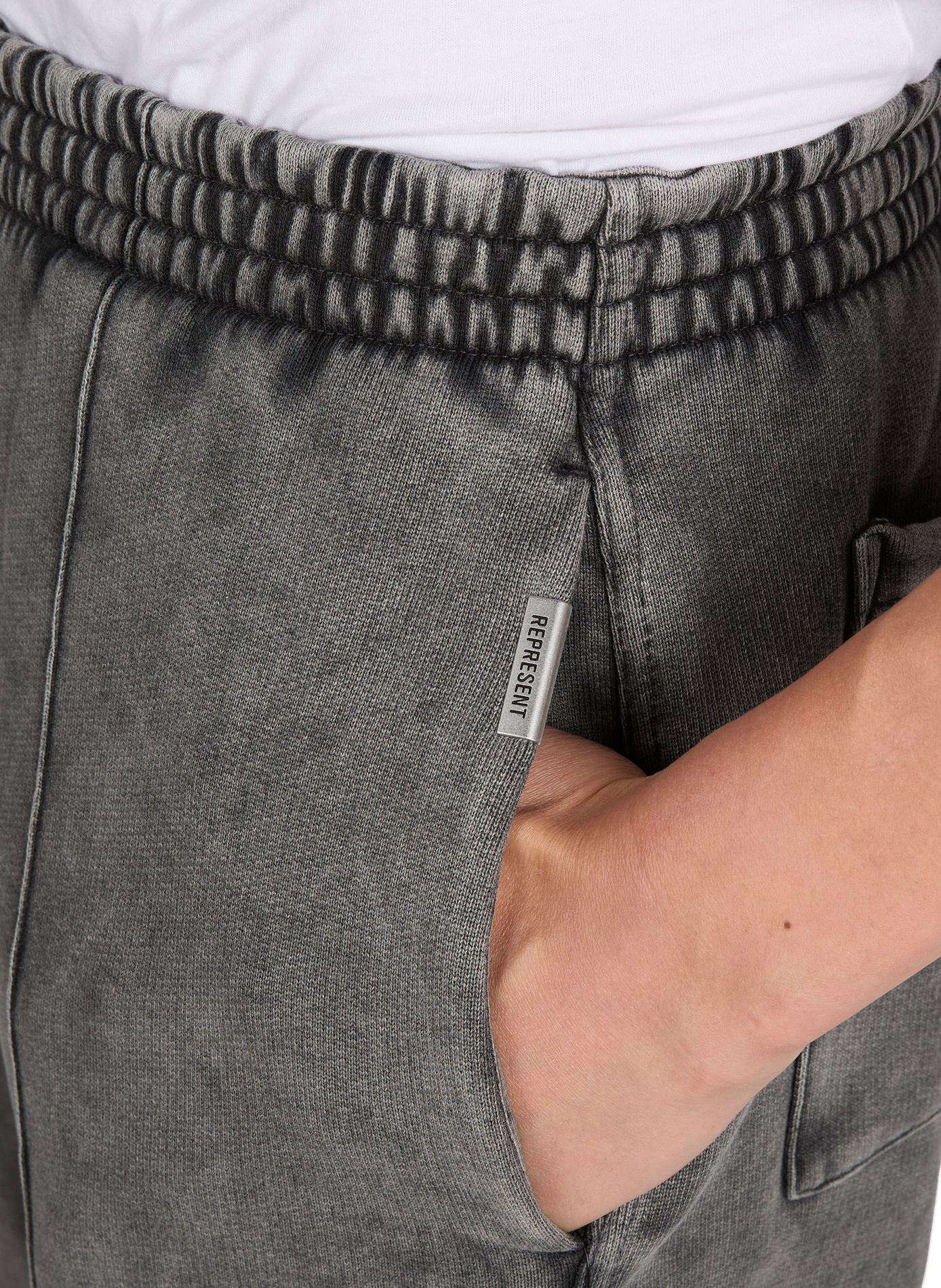 Initial cotton sweatpants REPRESENT Grey