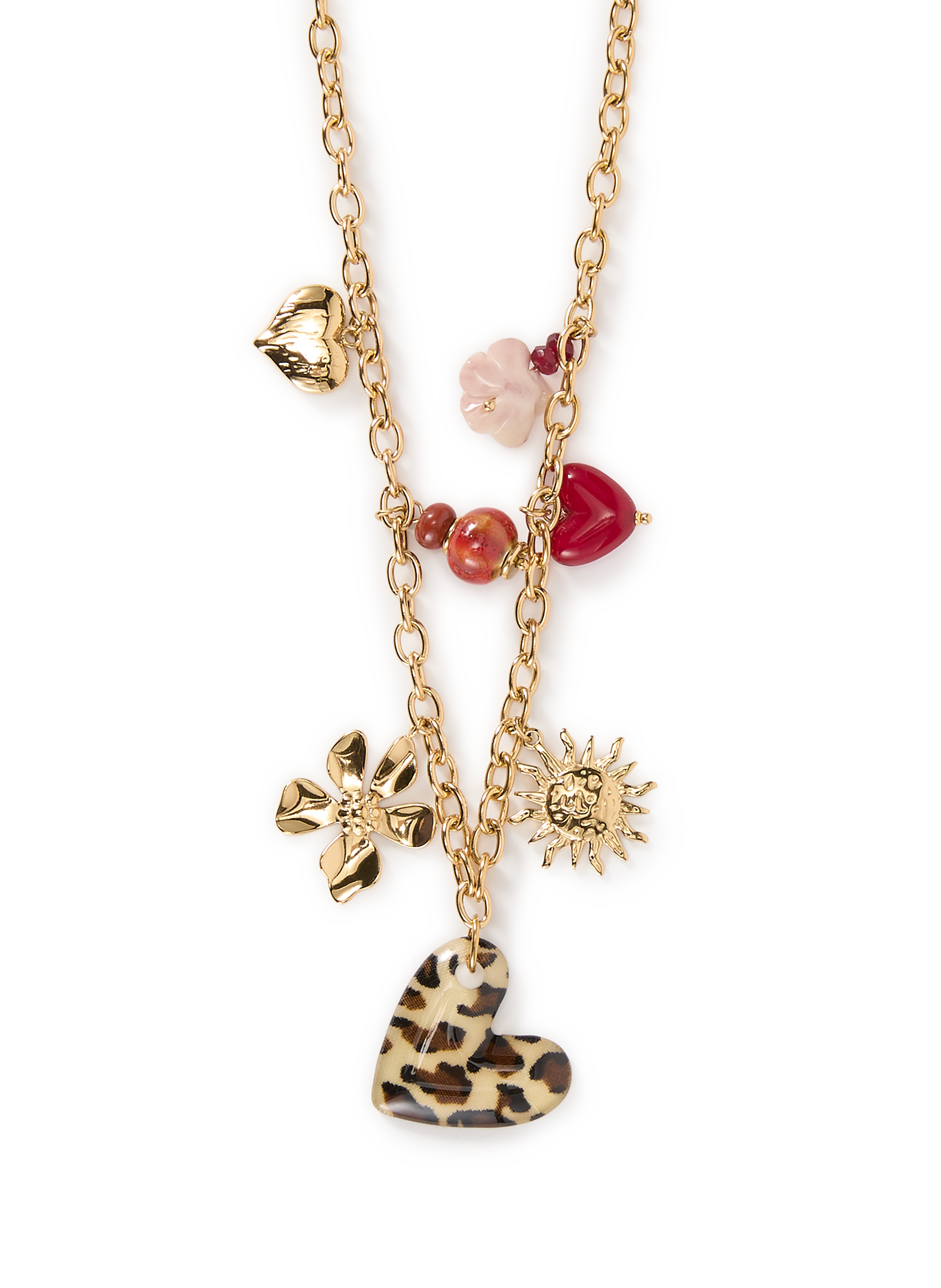 Collier pendentif charms AU PRINTEMPS PARIS Doré