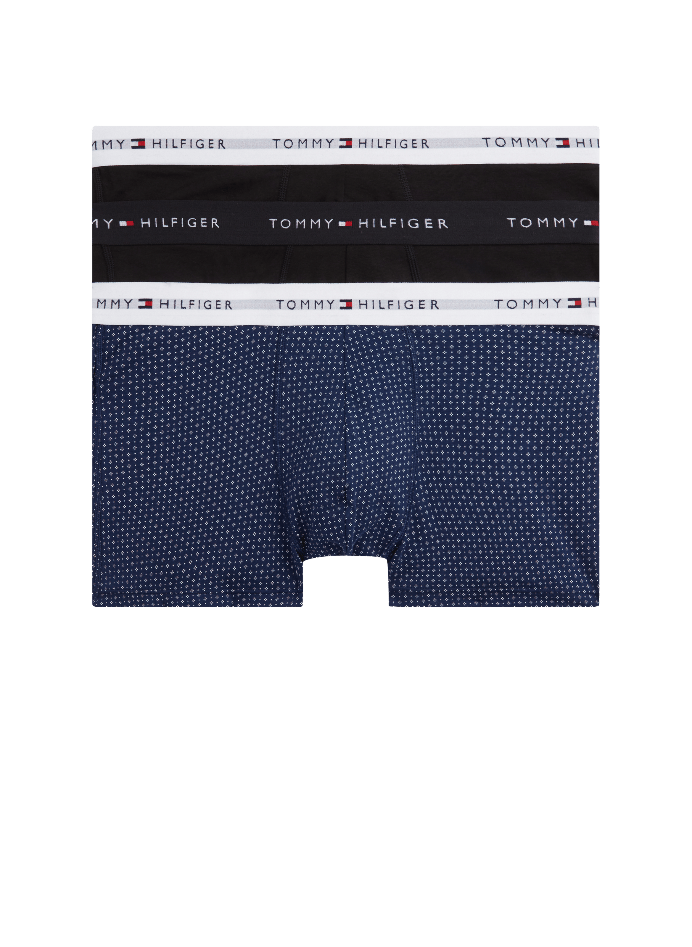 Set of 3 mixed cotton boxer shorts TOMMY HILFIGER Multicolour