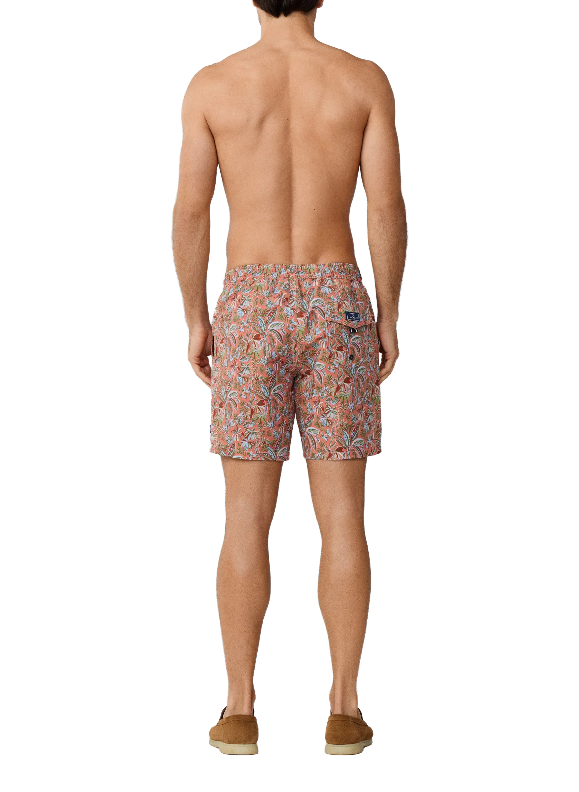 Short de bain à imprimé floral HACKETT Orange