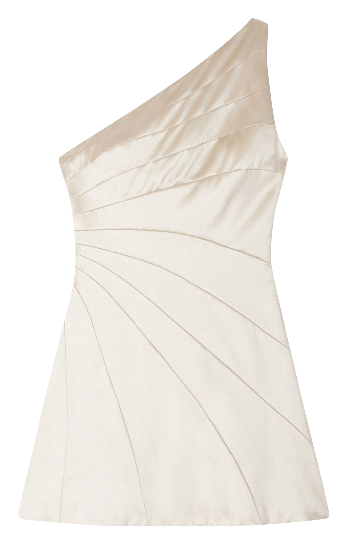 Robe courte asymétrique SANDRO Doré