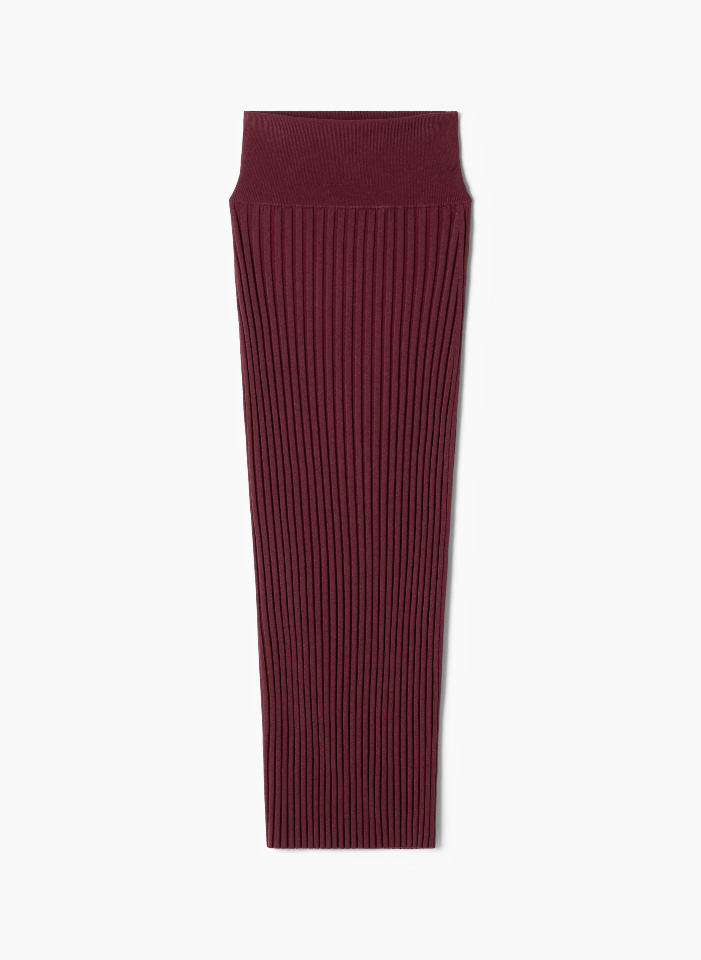 Jupe midi en viscose LANVIN Rouge