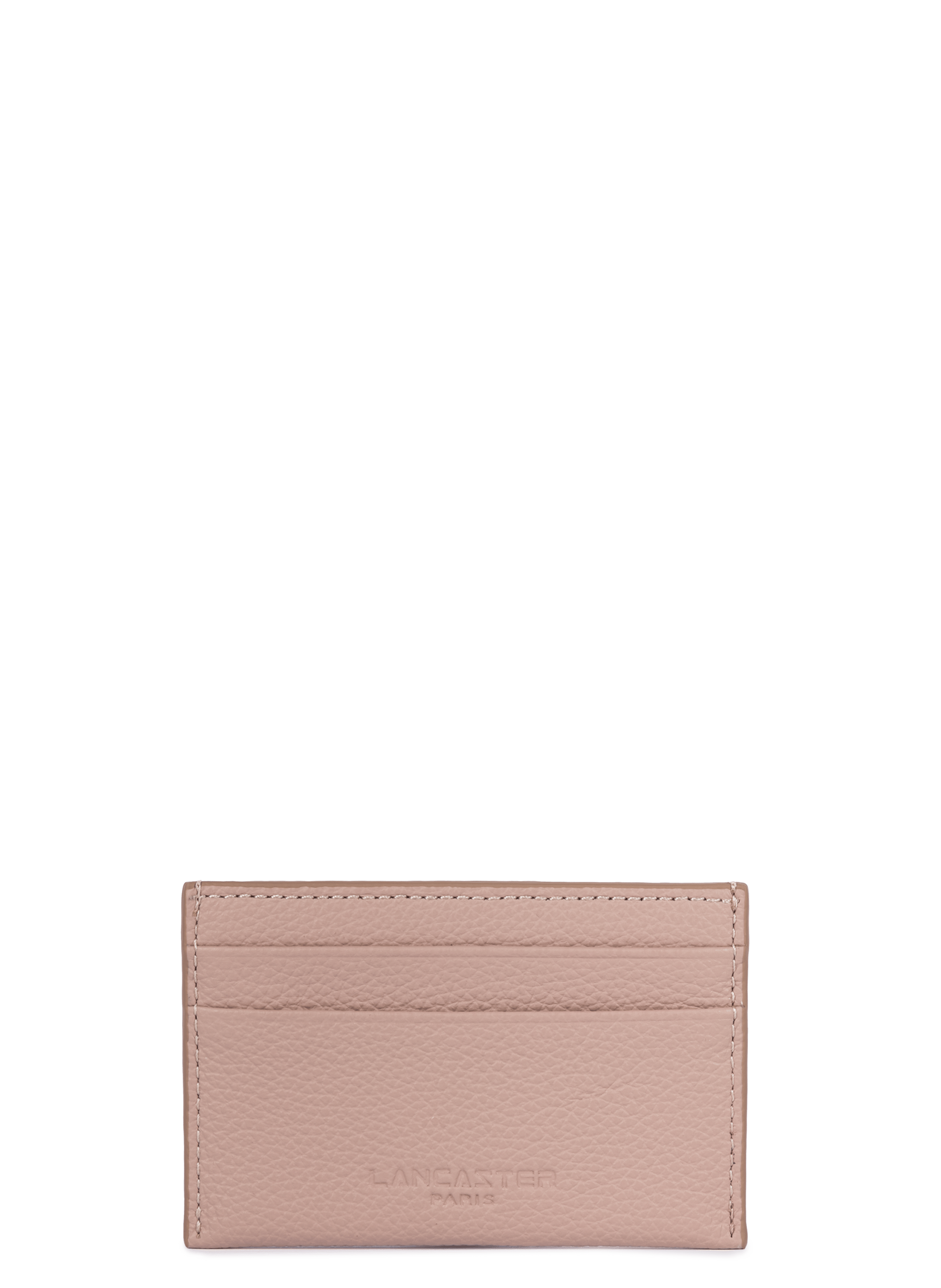 Porte-cartes - foulonné pm LANCASTER Beige