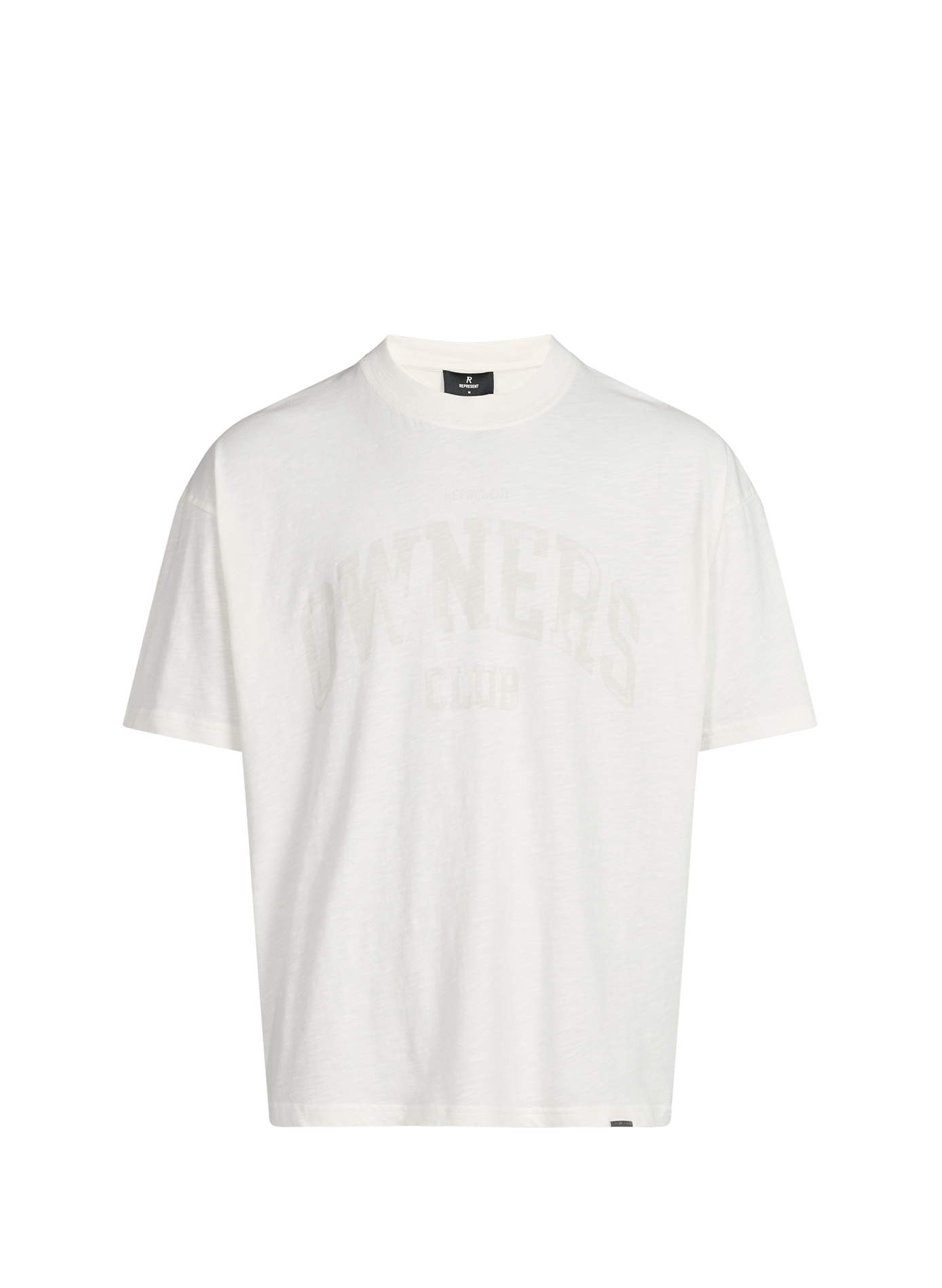 T-shirt col rond en coton REPRESENT Beige