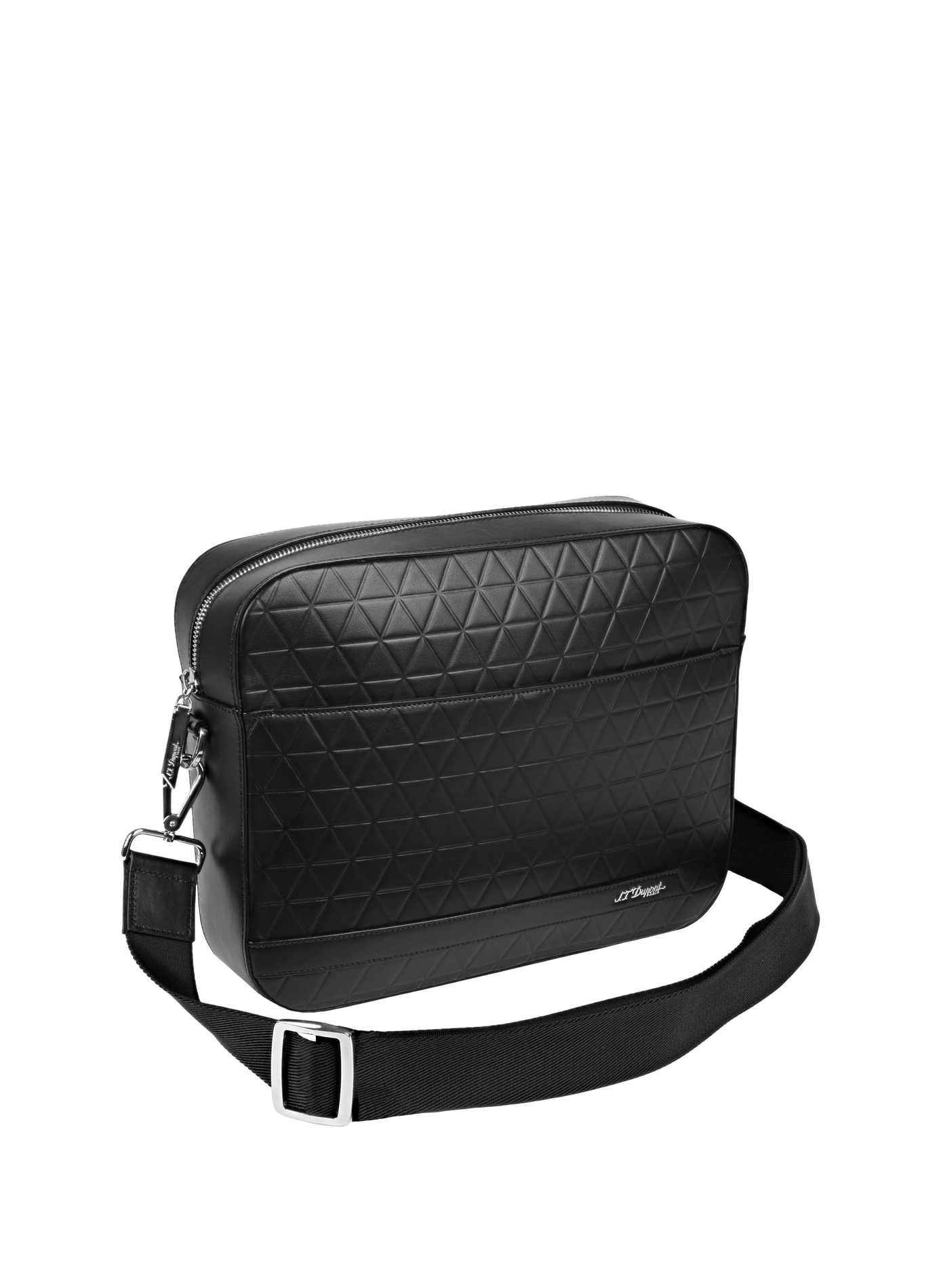 Firehead calfskin shoulder bag S.T. DUPONT Black
