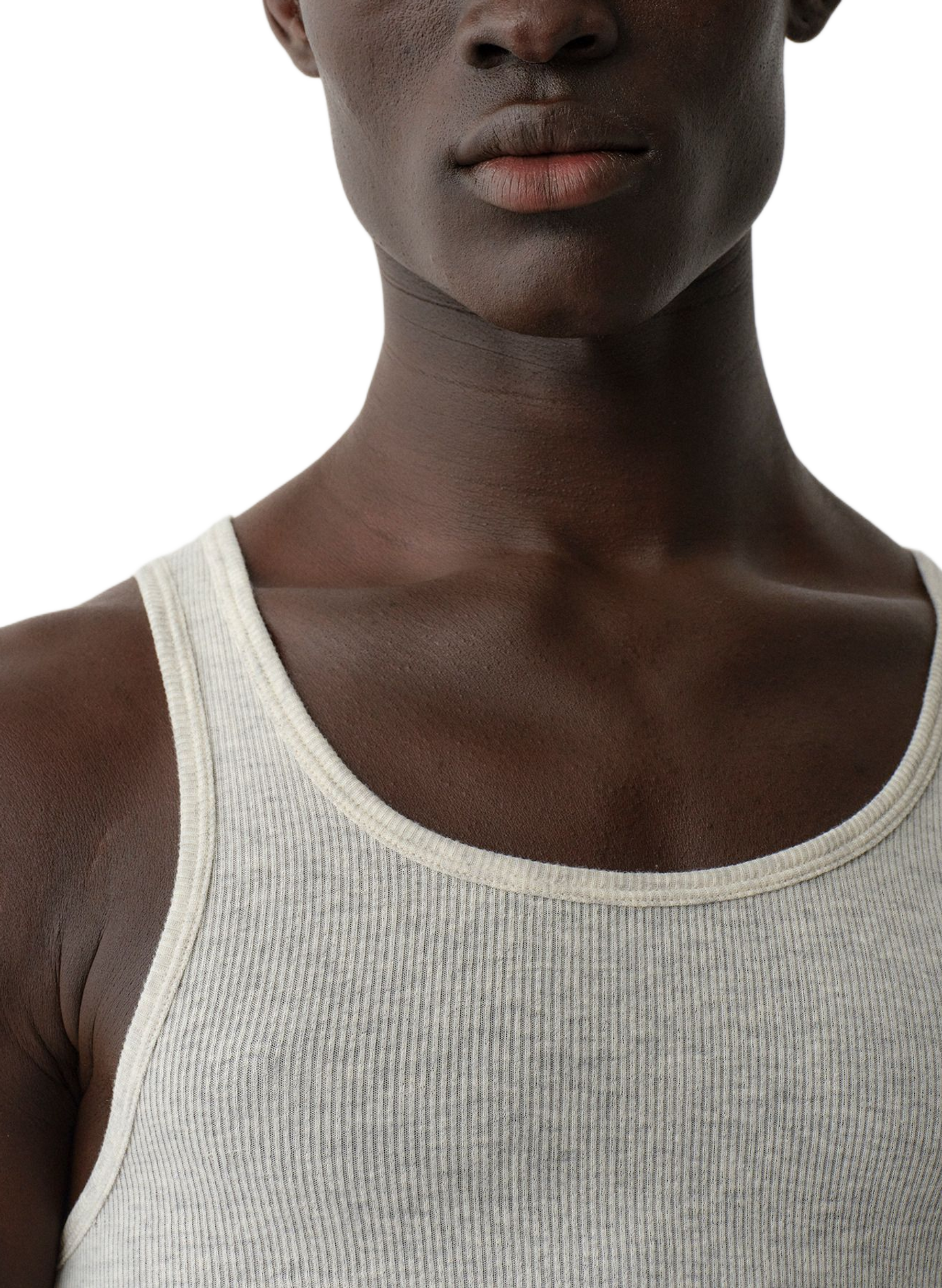 Ribbed cotton blend Tank top CALVIN KLEIN COLLECTION White
