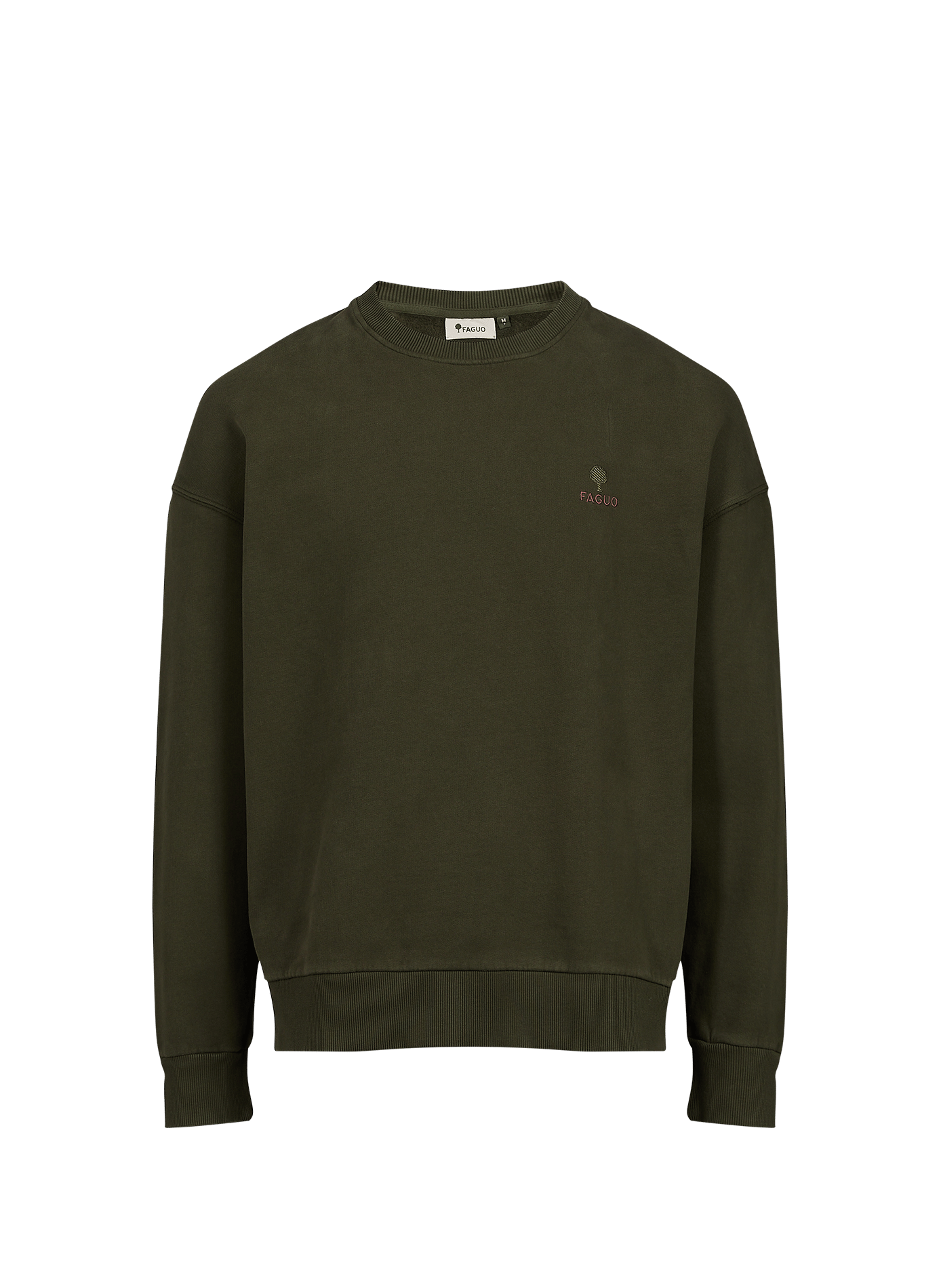 Sweatshirt droit en coton FAGUO Vert