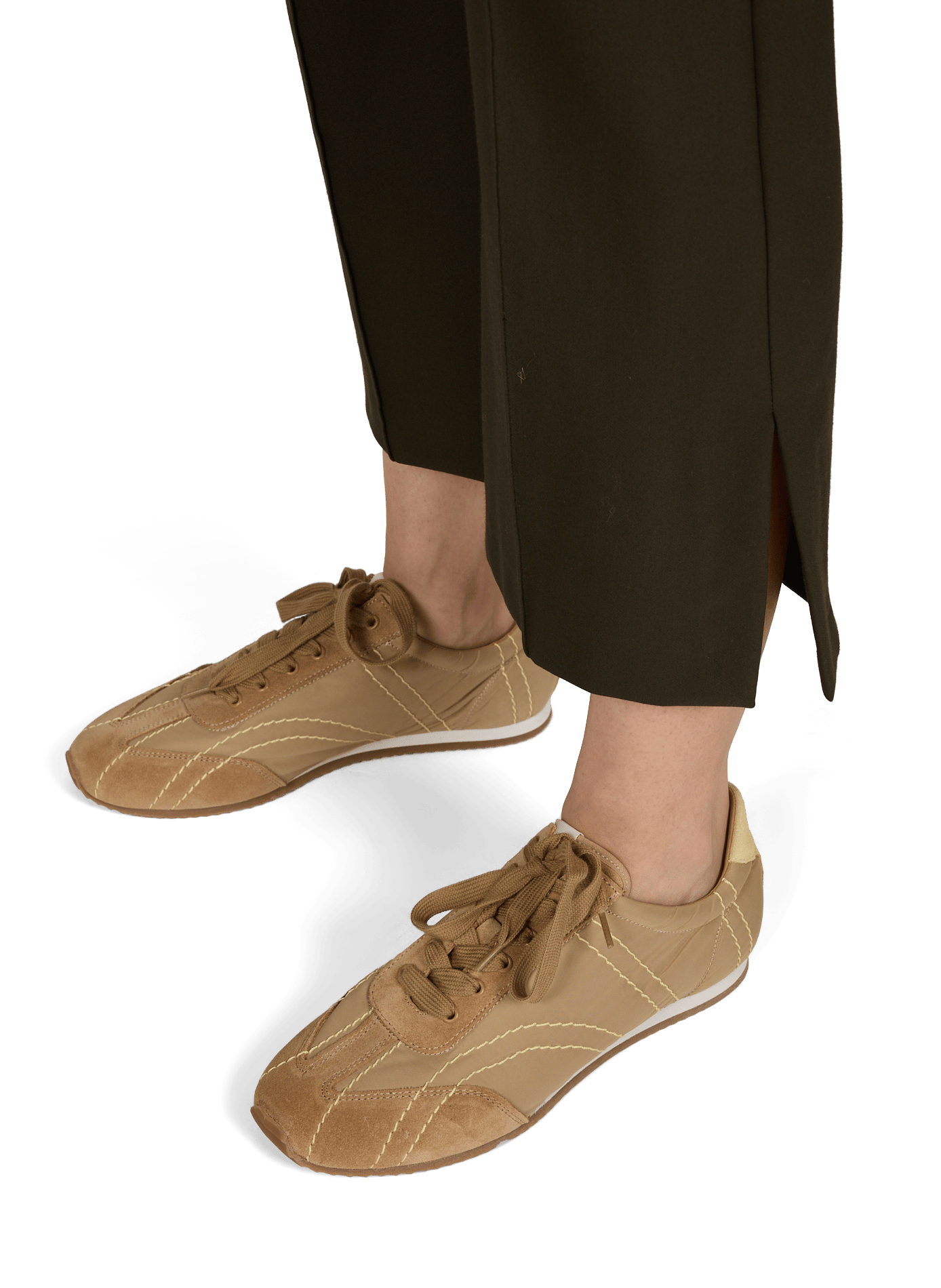 Zweifarbige Sneaker TOTEME Braun