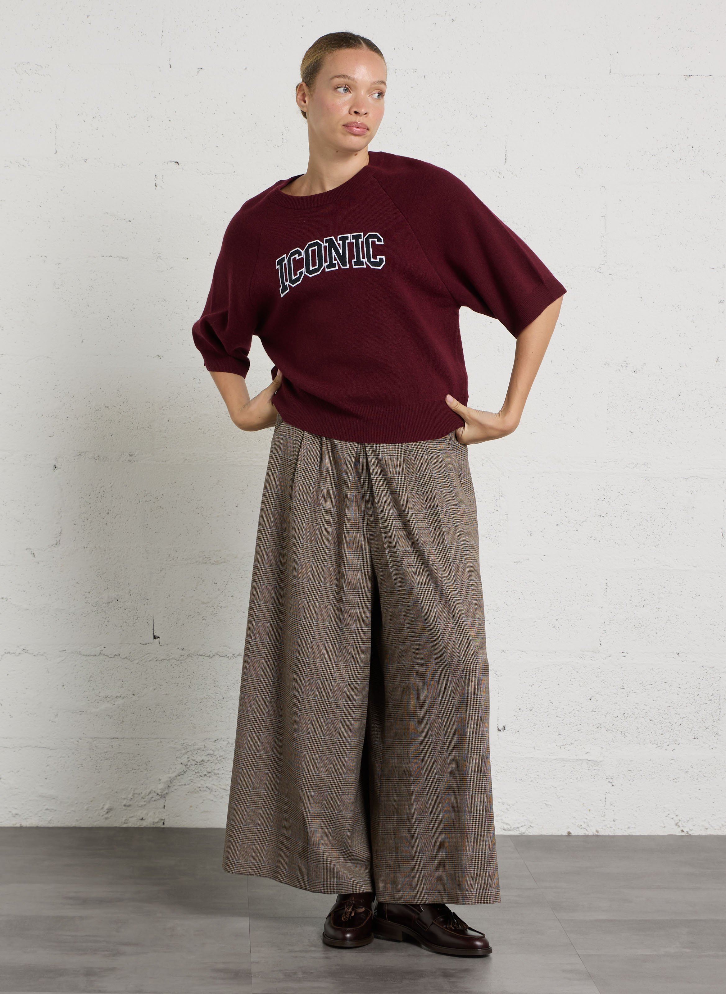 Pull col rond atelier MAISON 123 Rouge
