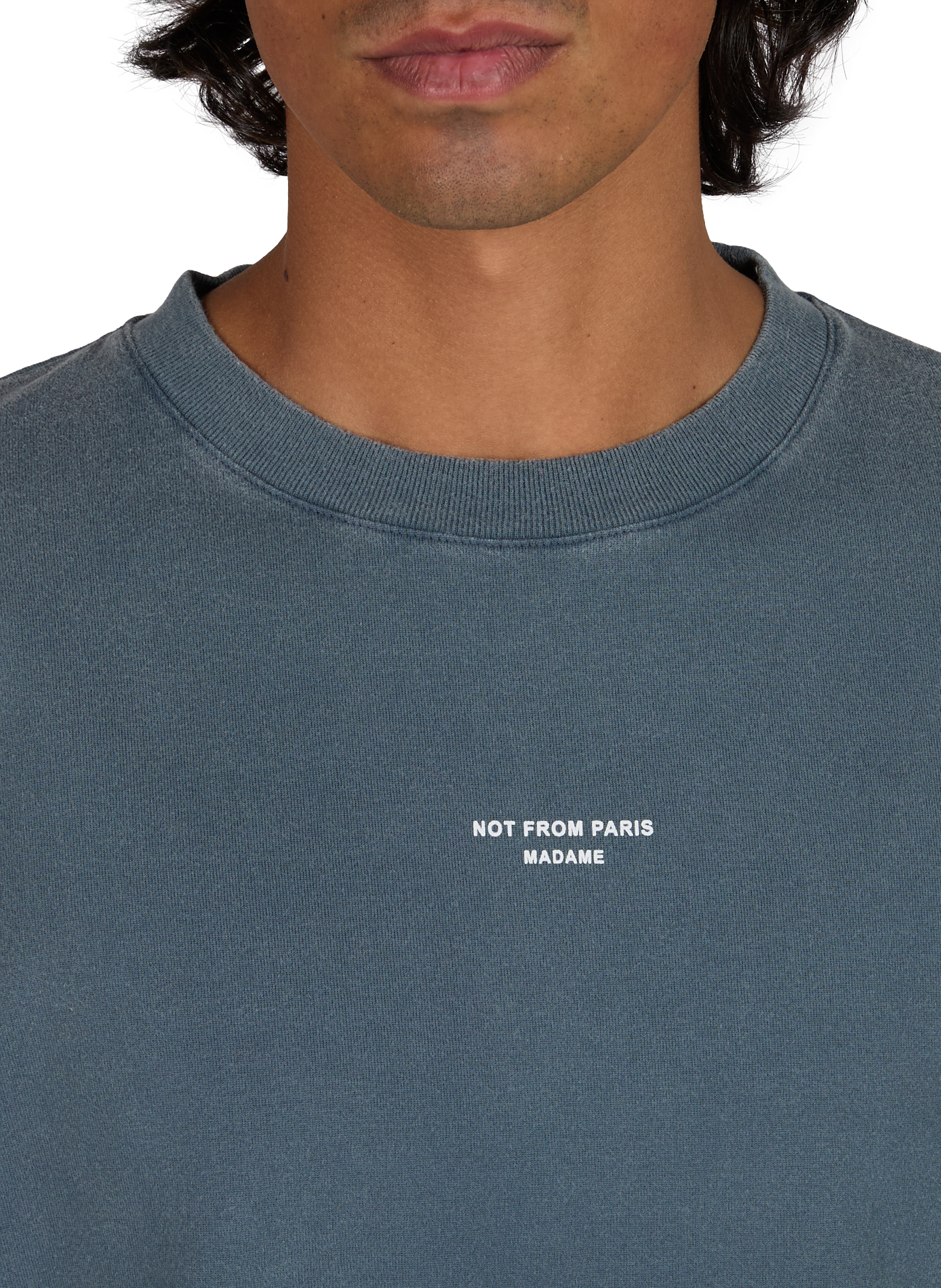 Oversize T-Shirt aus Baumwolle DROLE DE MONSIEUR Grau