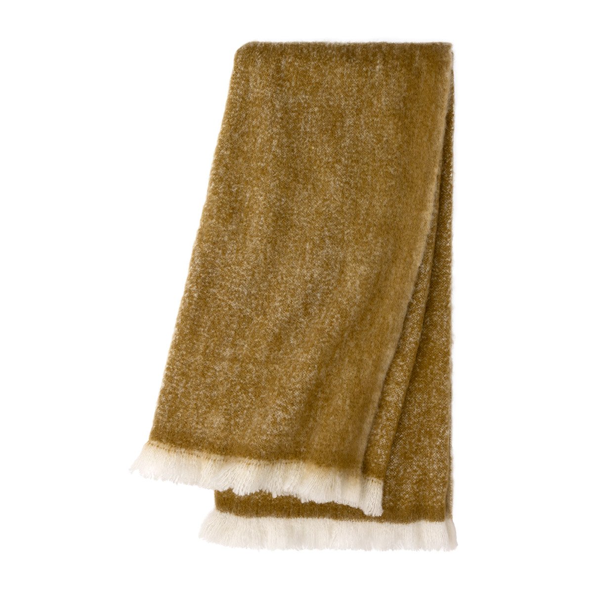 Plaid en mohair, nimbus DESFORGES Marron