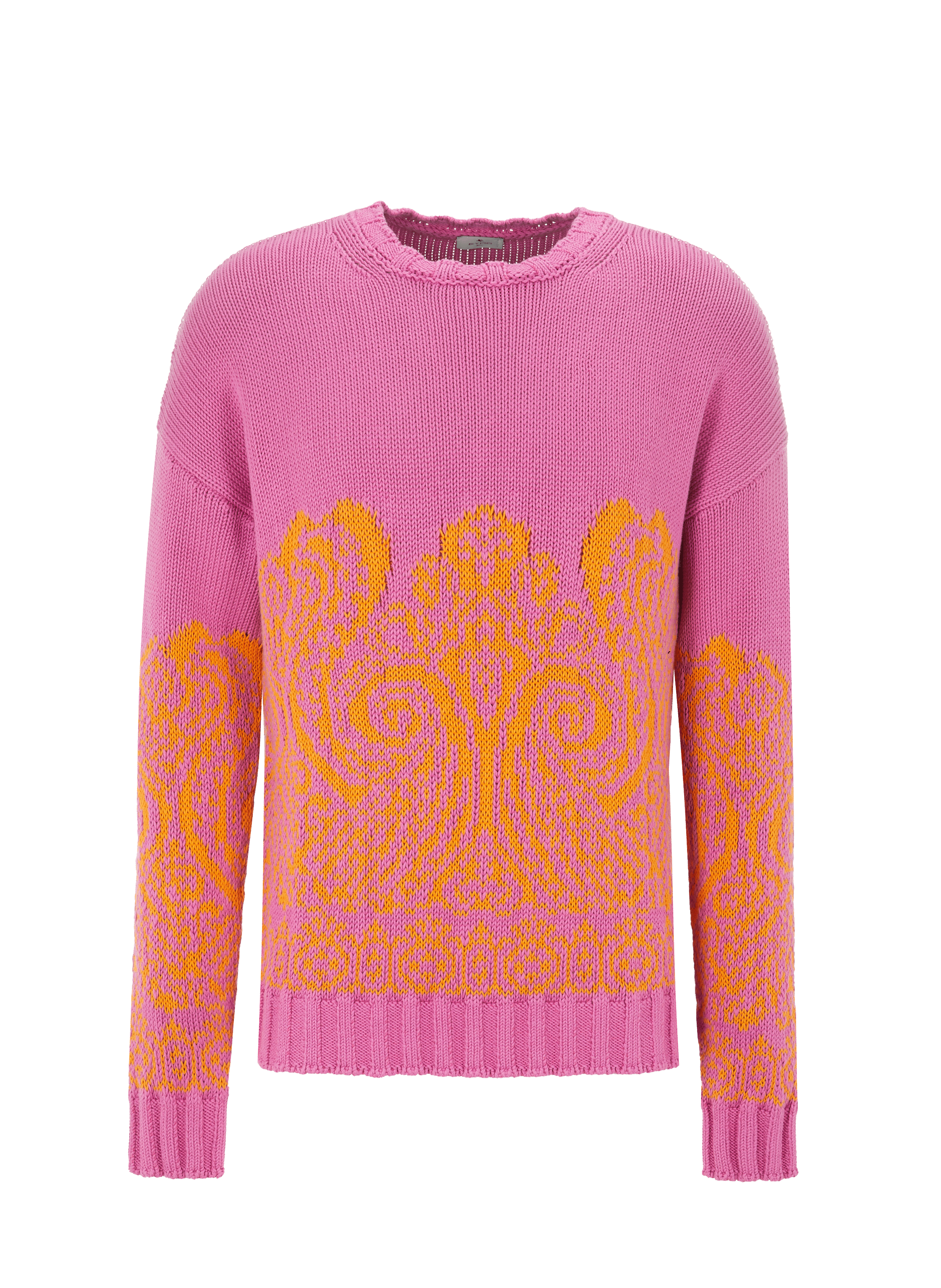 Pull jacquard en coton