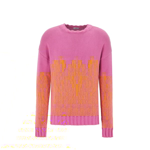 Pull jacquard en coton