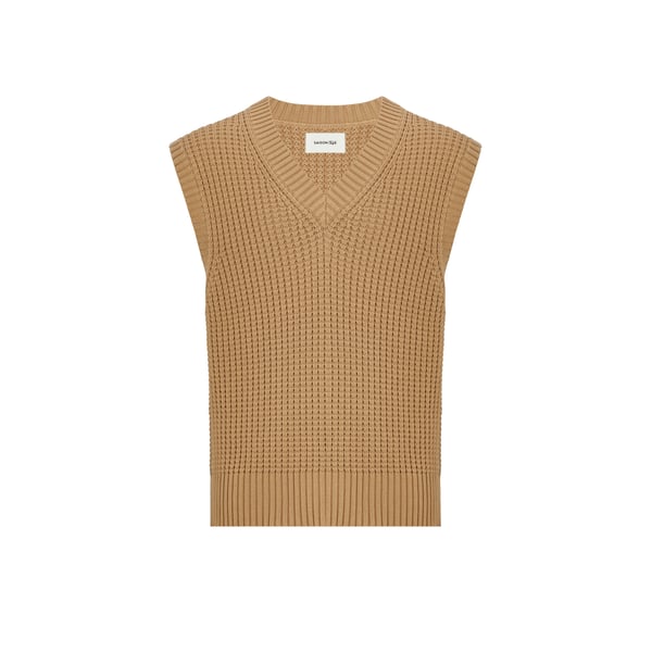 Pull en tricot sans manches