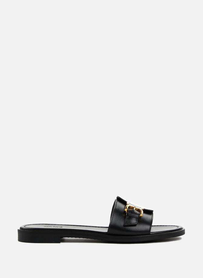 Flat sandals with logo  CHLOÉ