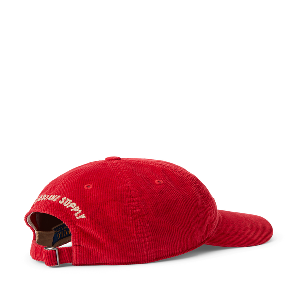 Polo Ralph Lauren Logo Baseball Cap In Red