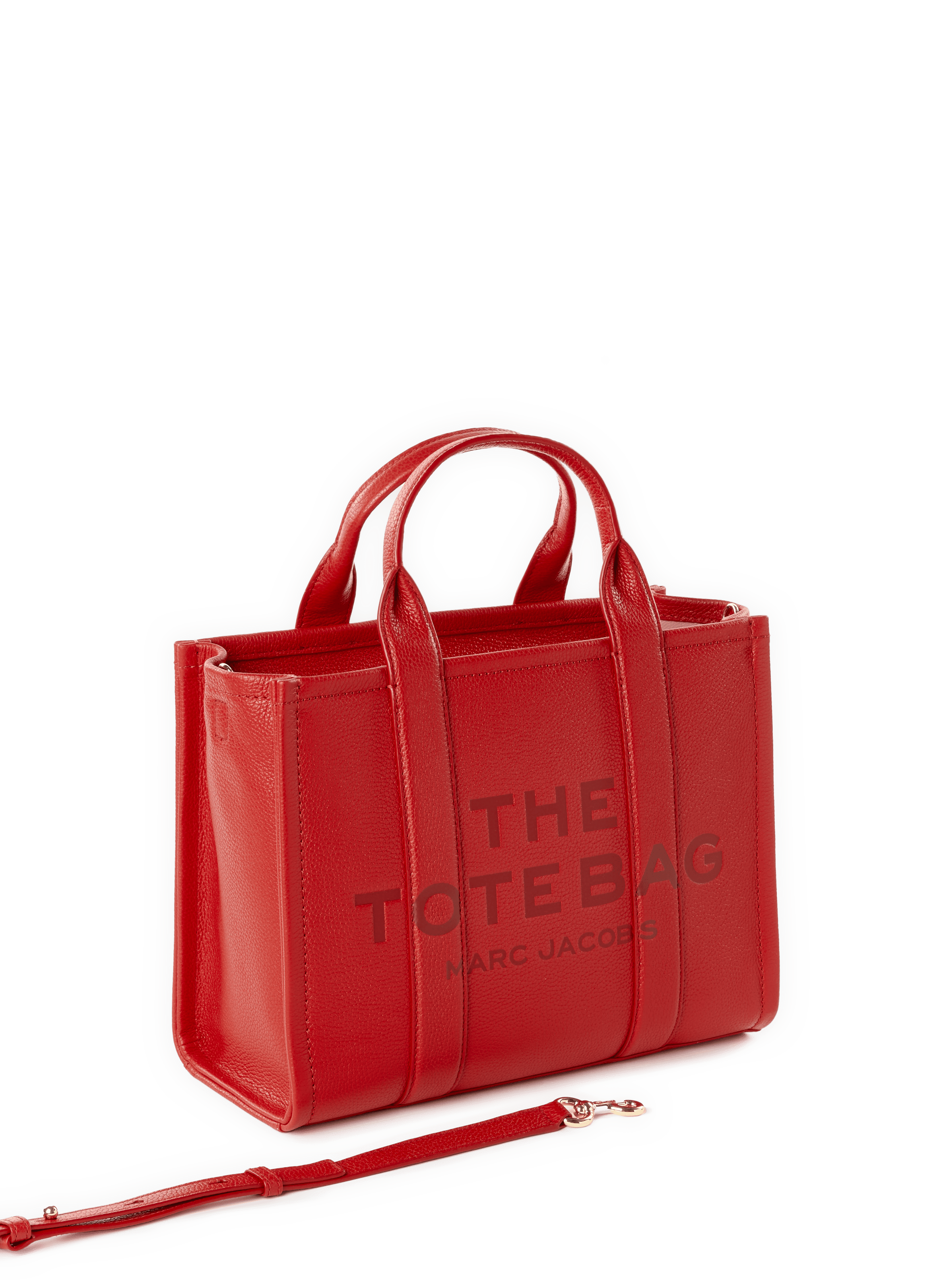 The medium Tote leather bag MARC JACOBS Red
