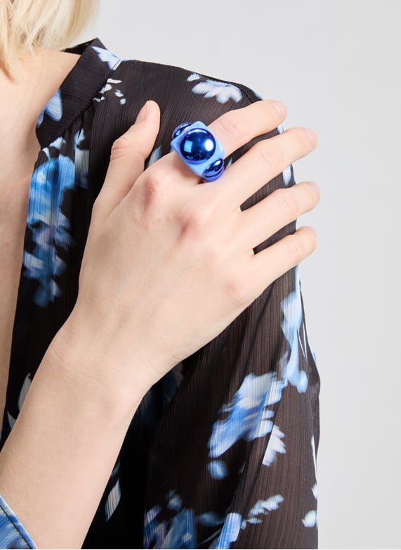 Blue Submarine Ring | Blue by LA MANSO Blue Submarine Ring Blue