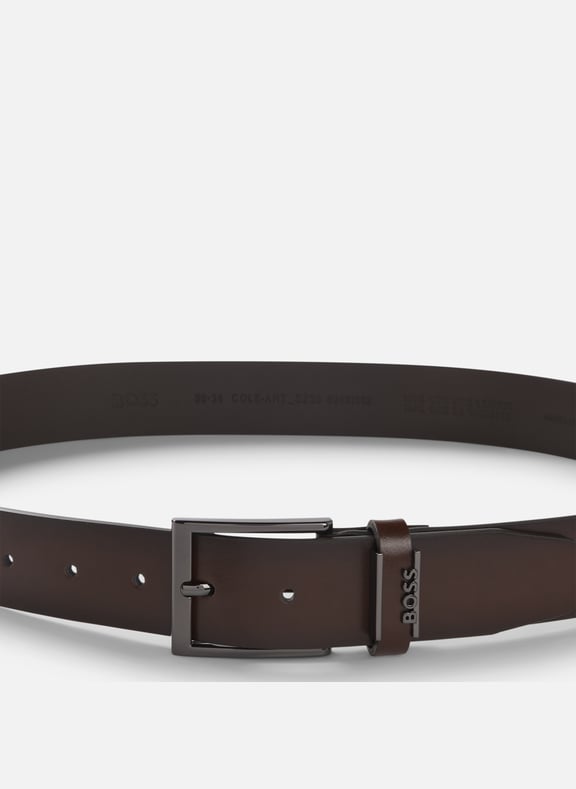 Ceinture en cuir de vache Marron by BOSS BOSS Ceinture en cuir de vache Marron