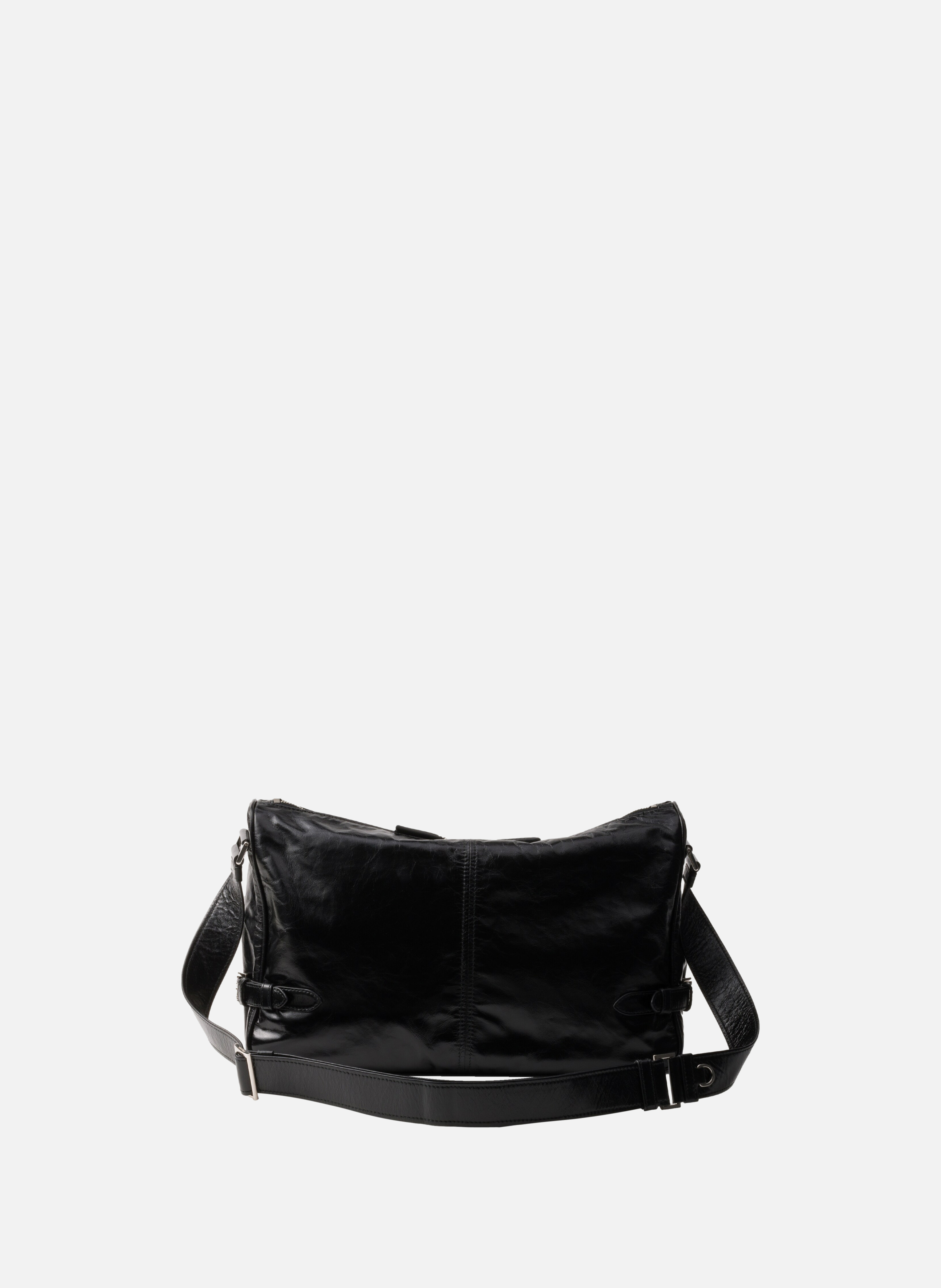Sac à bandoulière en cuir PRADA Noir