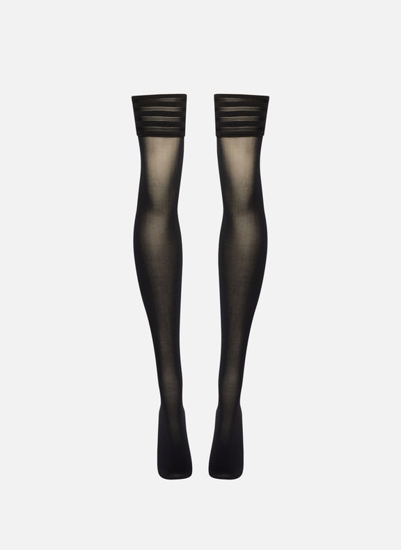 Collants Velvet de luxe 50 stay up Noir by WOLFORD WOLFORD Collants Velvet de luxe 50 stay up Noir