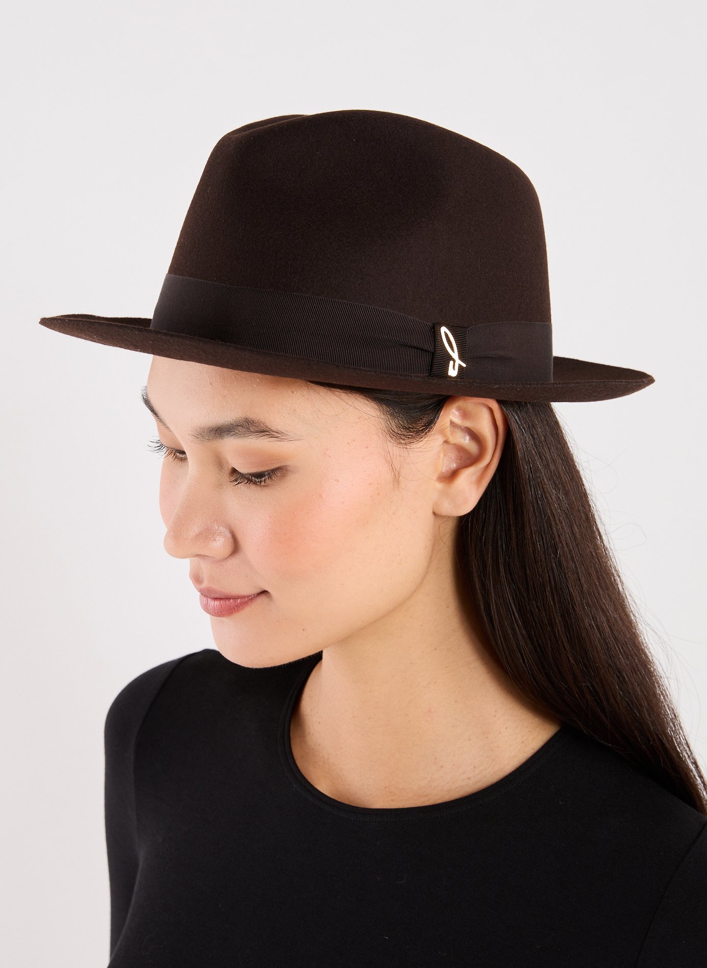 Wool Trilby Hat DORIA 1905 Brown
