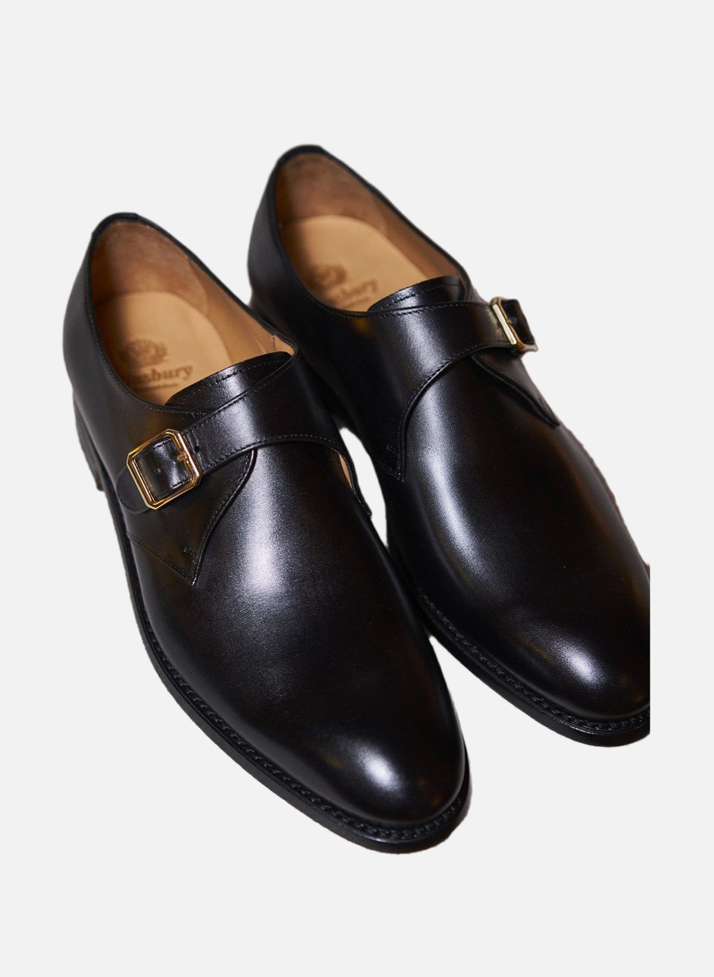 Chaussure monk en cuir beckett FINSBURY Noir