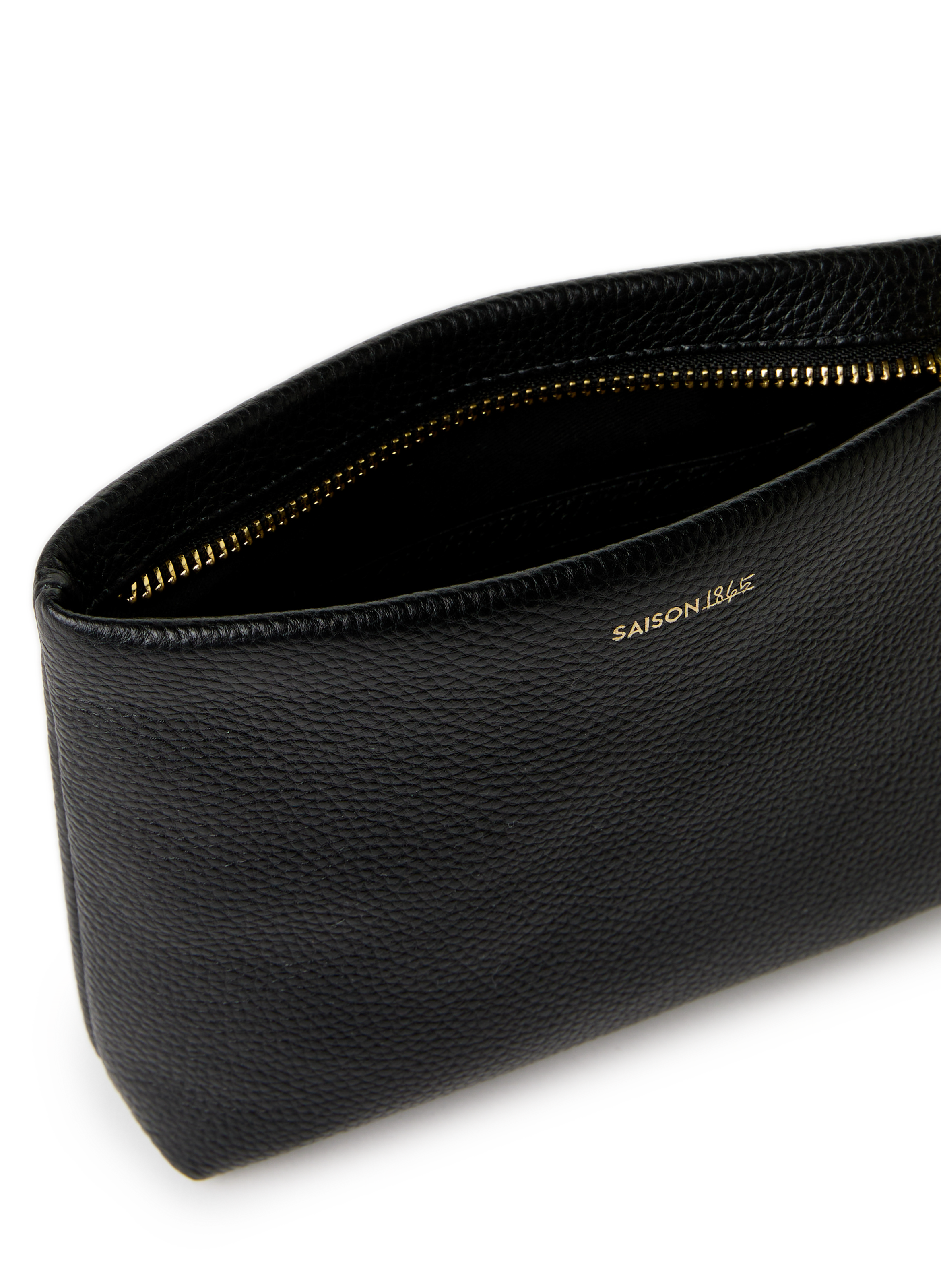 Pochette en cuir SAISON 1865 Noir
