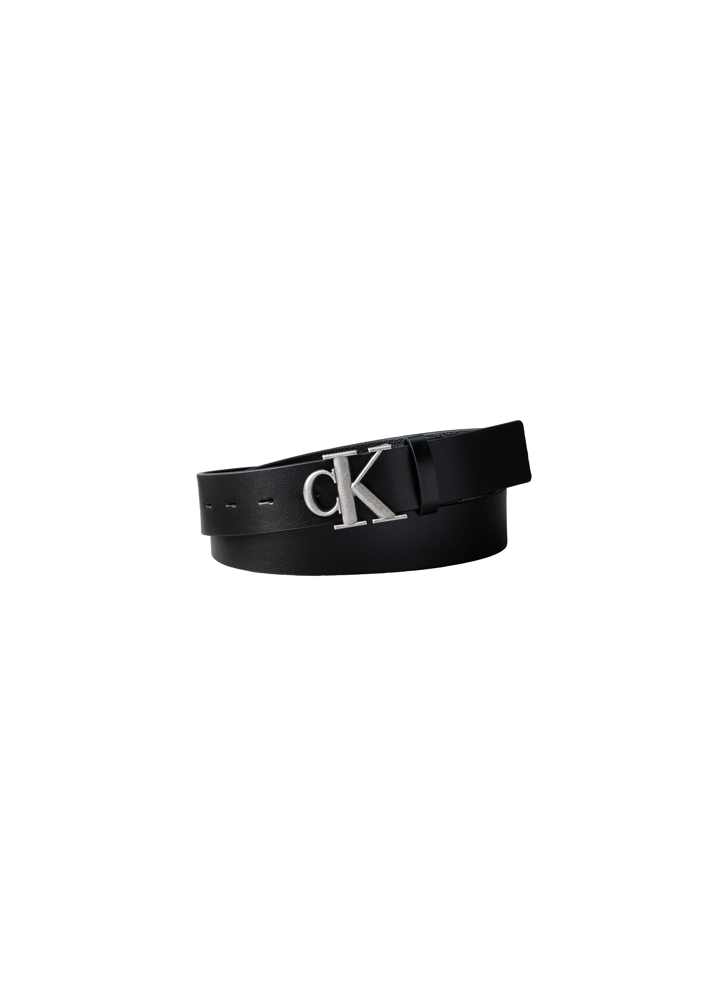 Coffret ceinture en cuir avec deux boucles CALVIN KLEIN Noir