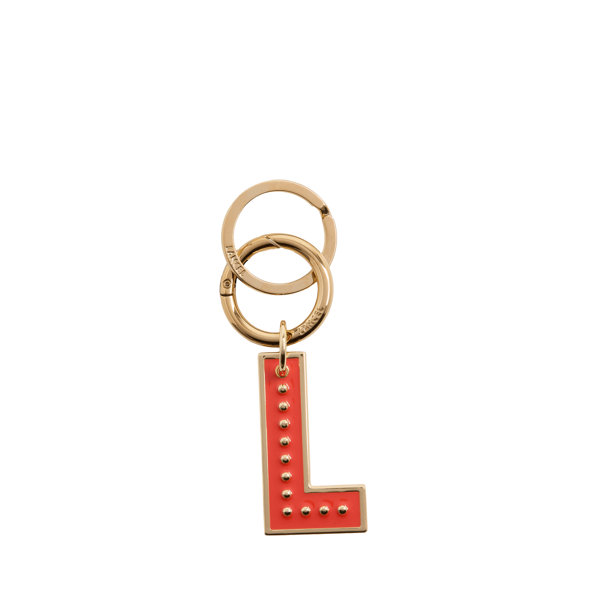 Porte-clés ailes de lancel en métal LANCEL Orange