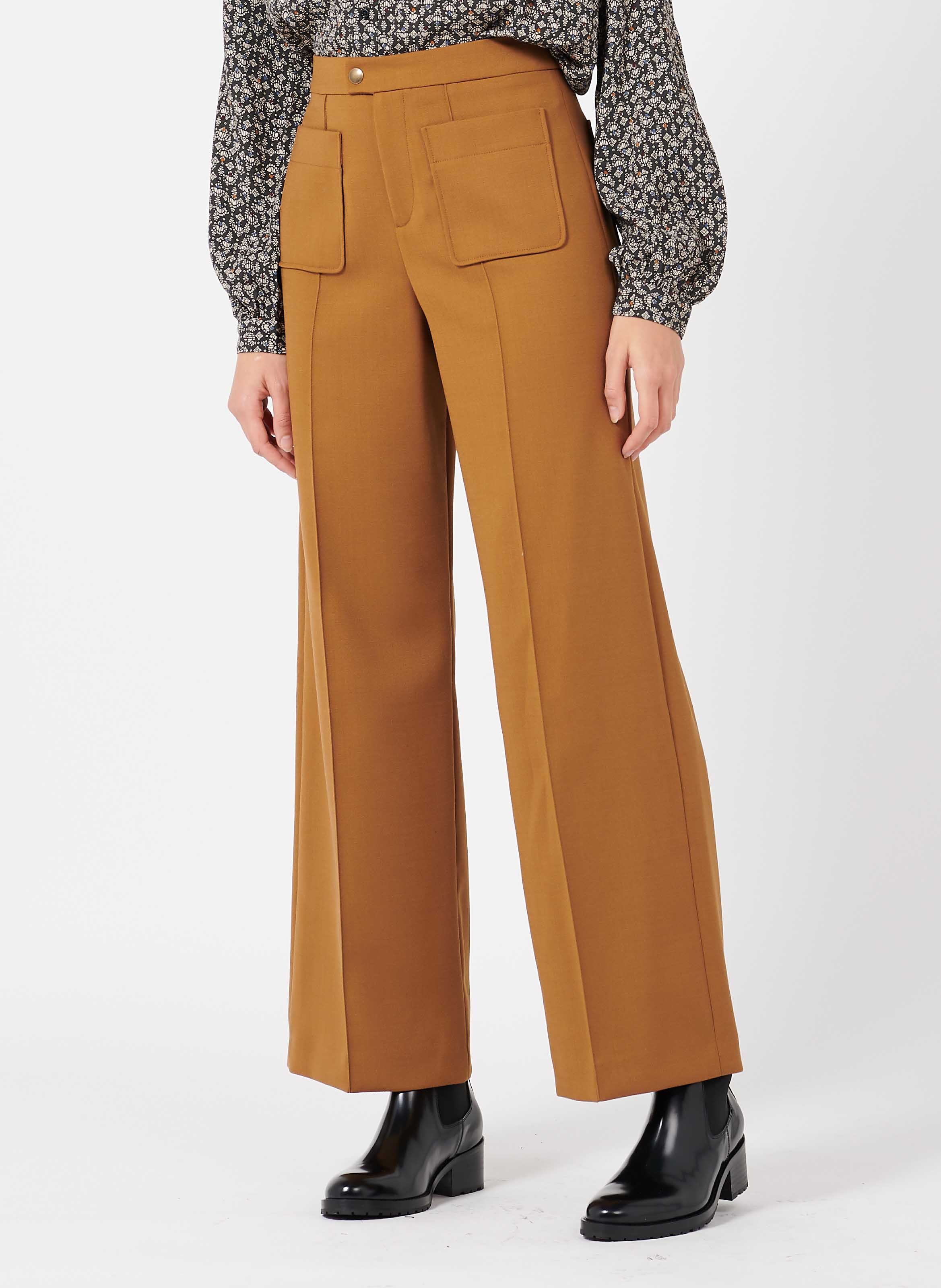 Pantalon large SOEUR Marron