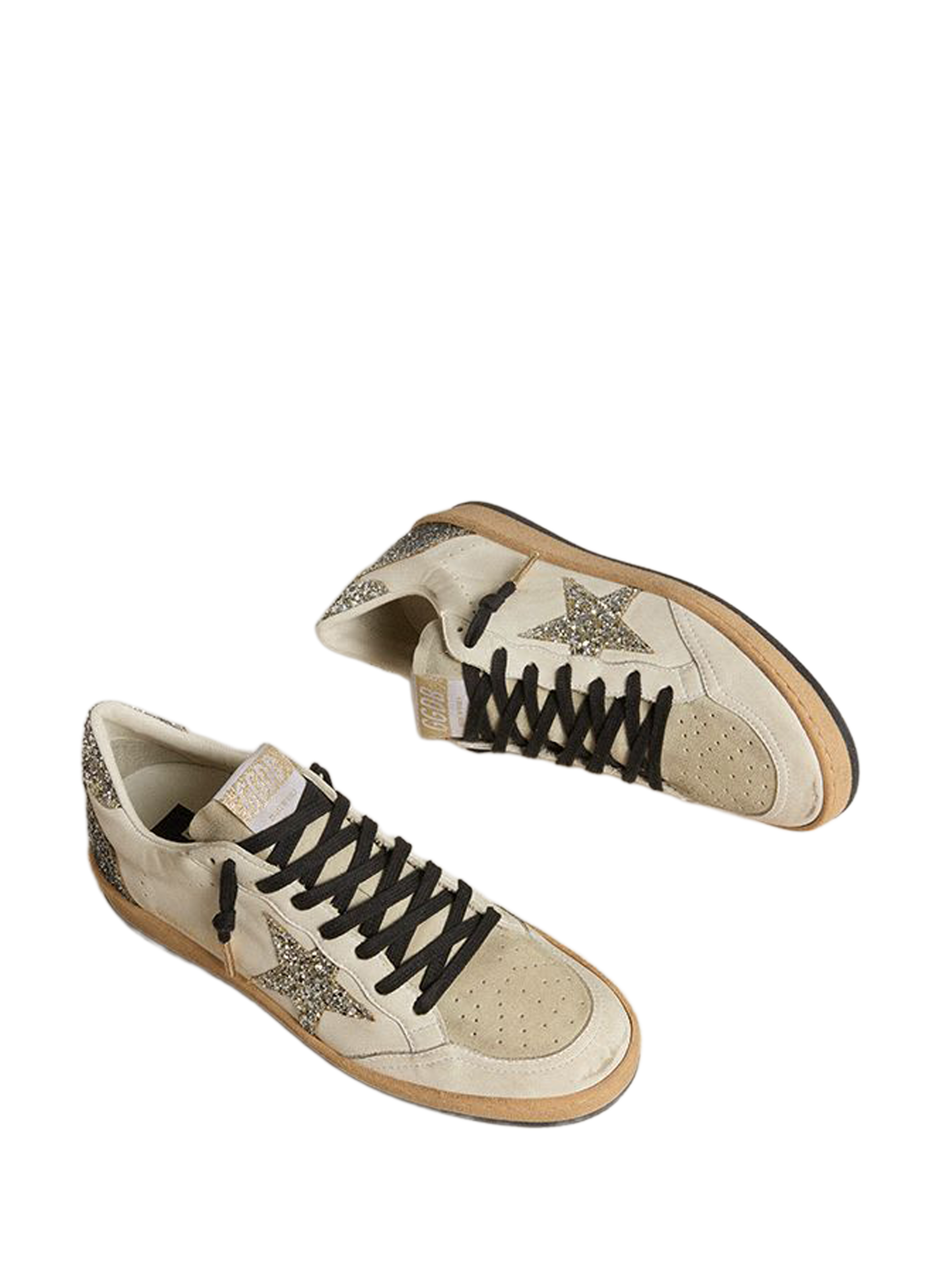 Baskets Ball Star en cuir GOLDEN GOOSE Blanc