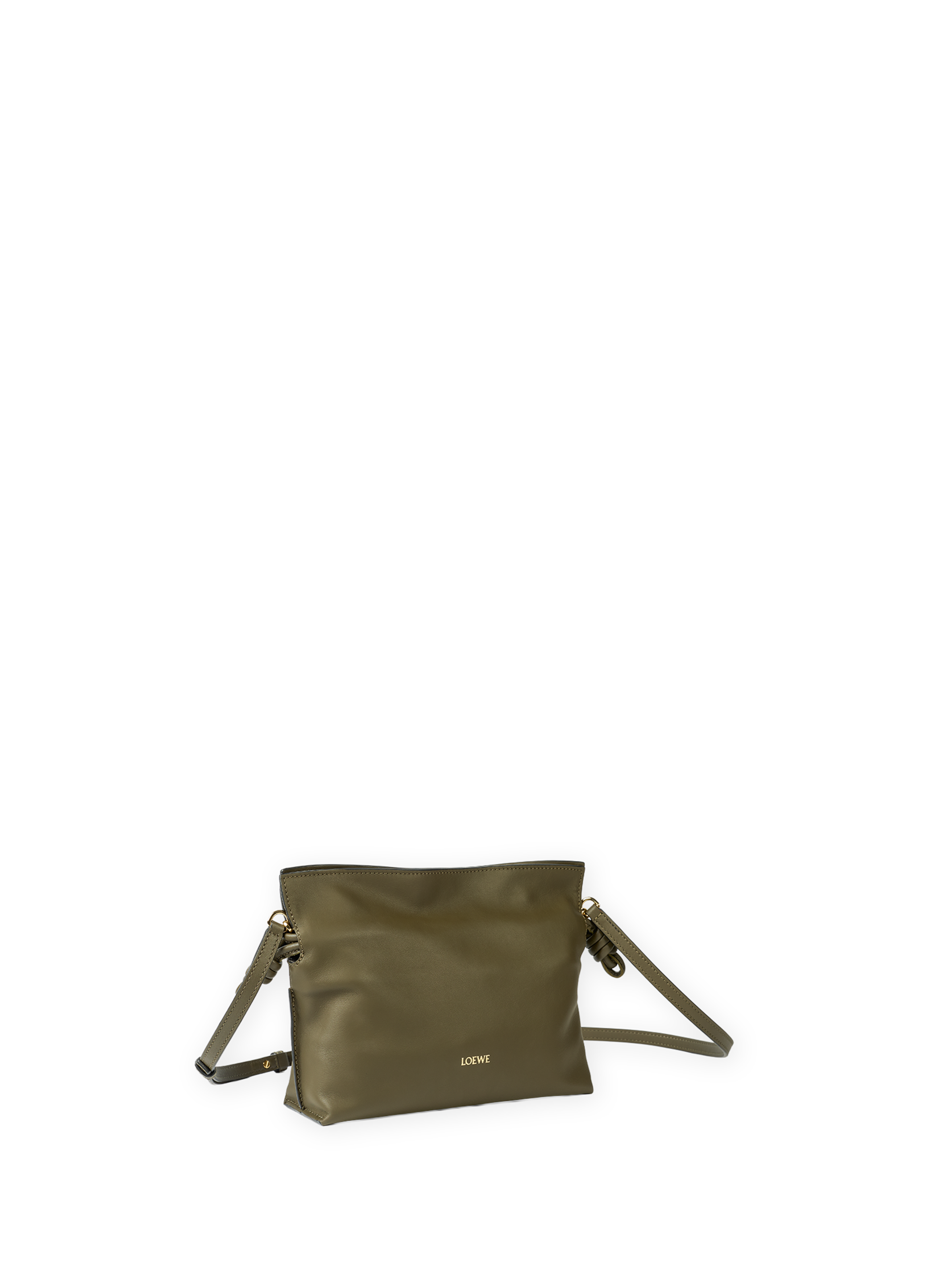 Mini Flamenco clutch in nappa calf leather LOEWE Khaki