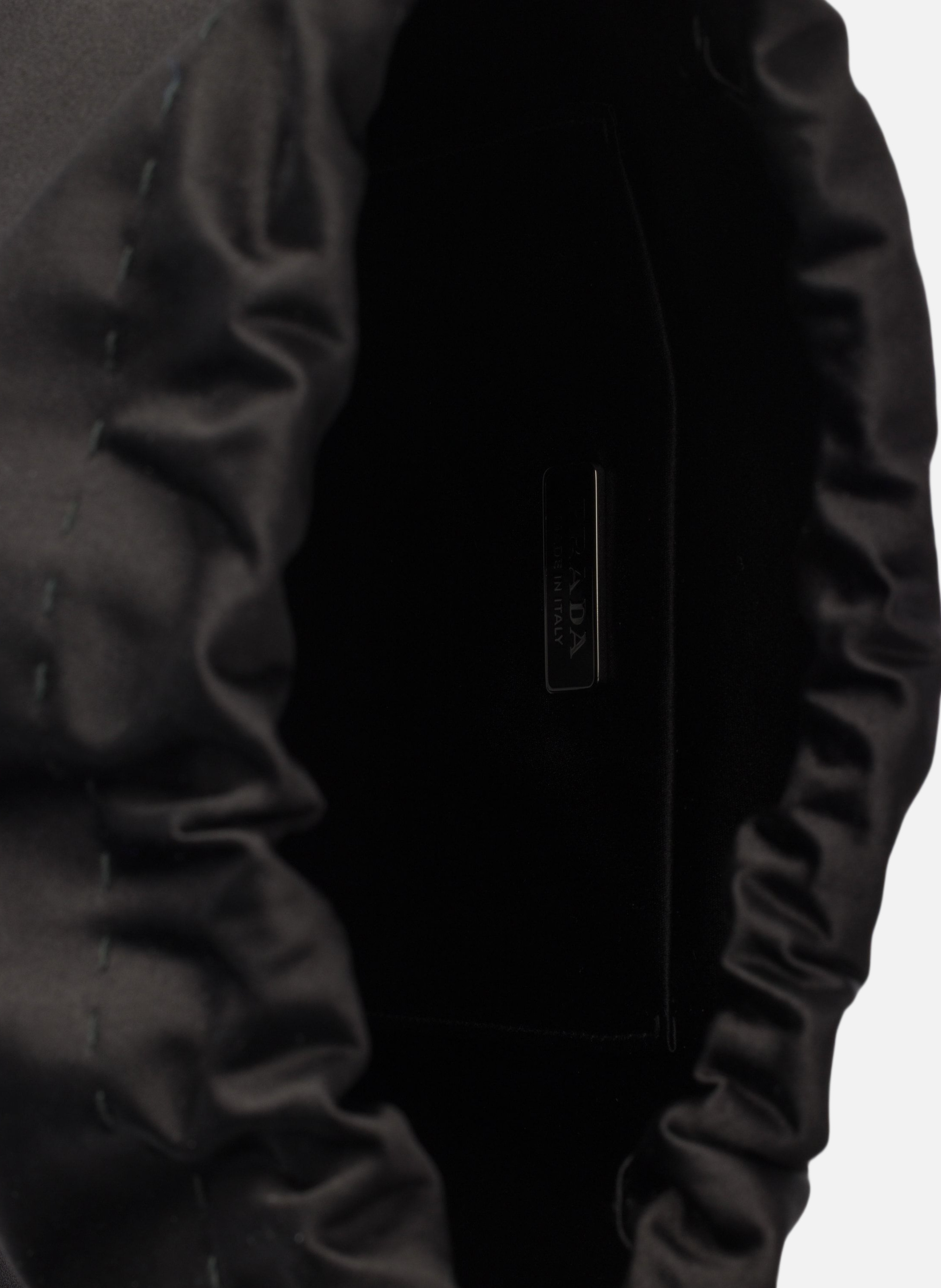 Pochette prada wish en duchesse de soie PRADA Noir