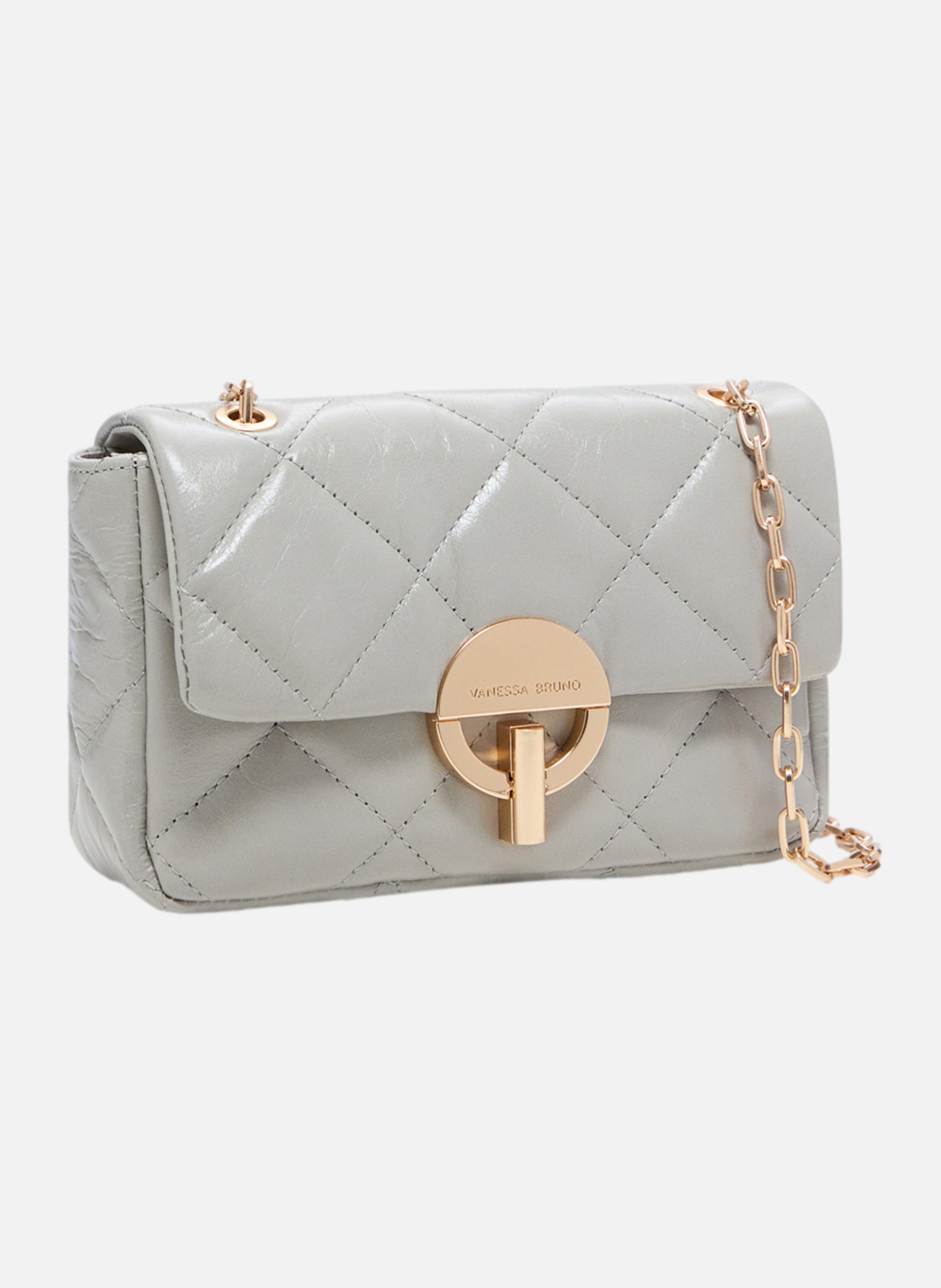 Moyen Sac MOON En Cuir VANESSA BRUNO Gris