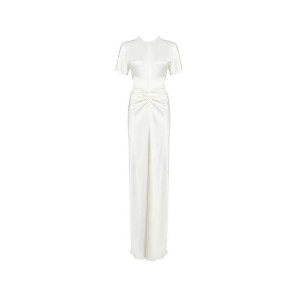 Robe longue à taille drapée Robe longue à taille drapée