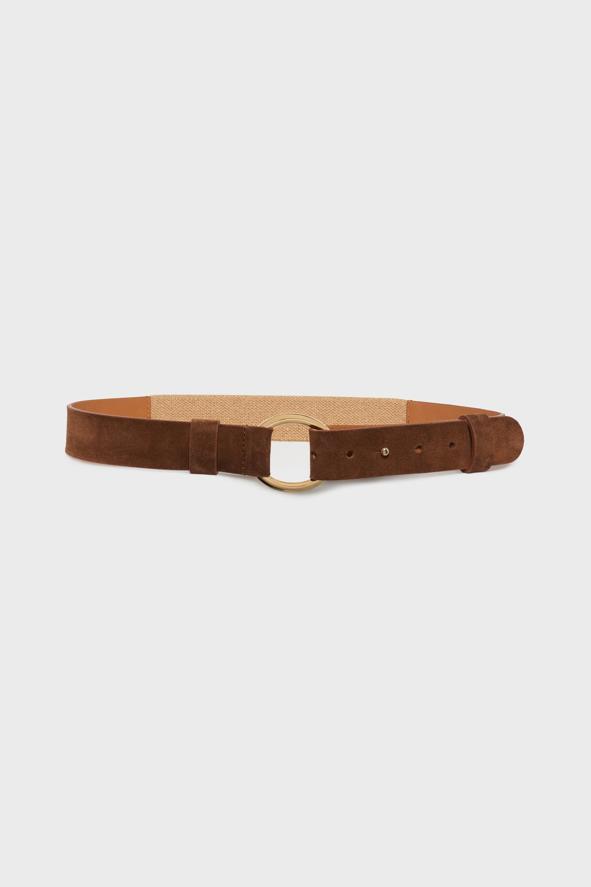 Ceinture en cuir velours - odile PABLO Marron