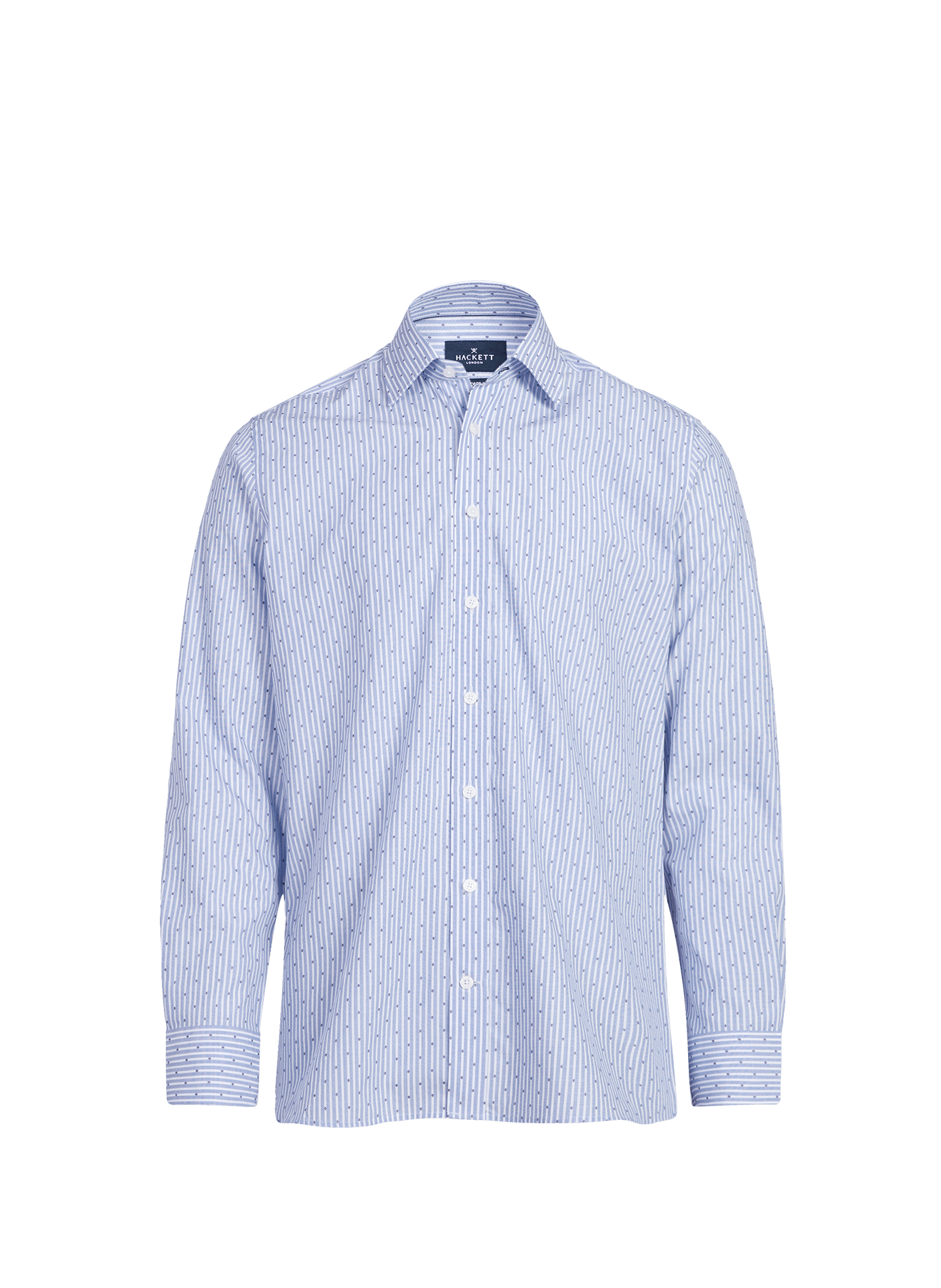 Chemise à rayures col classique  HACKETT Bleu