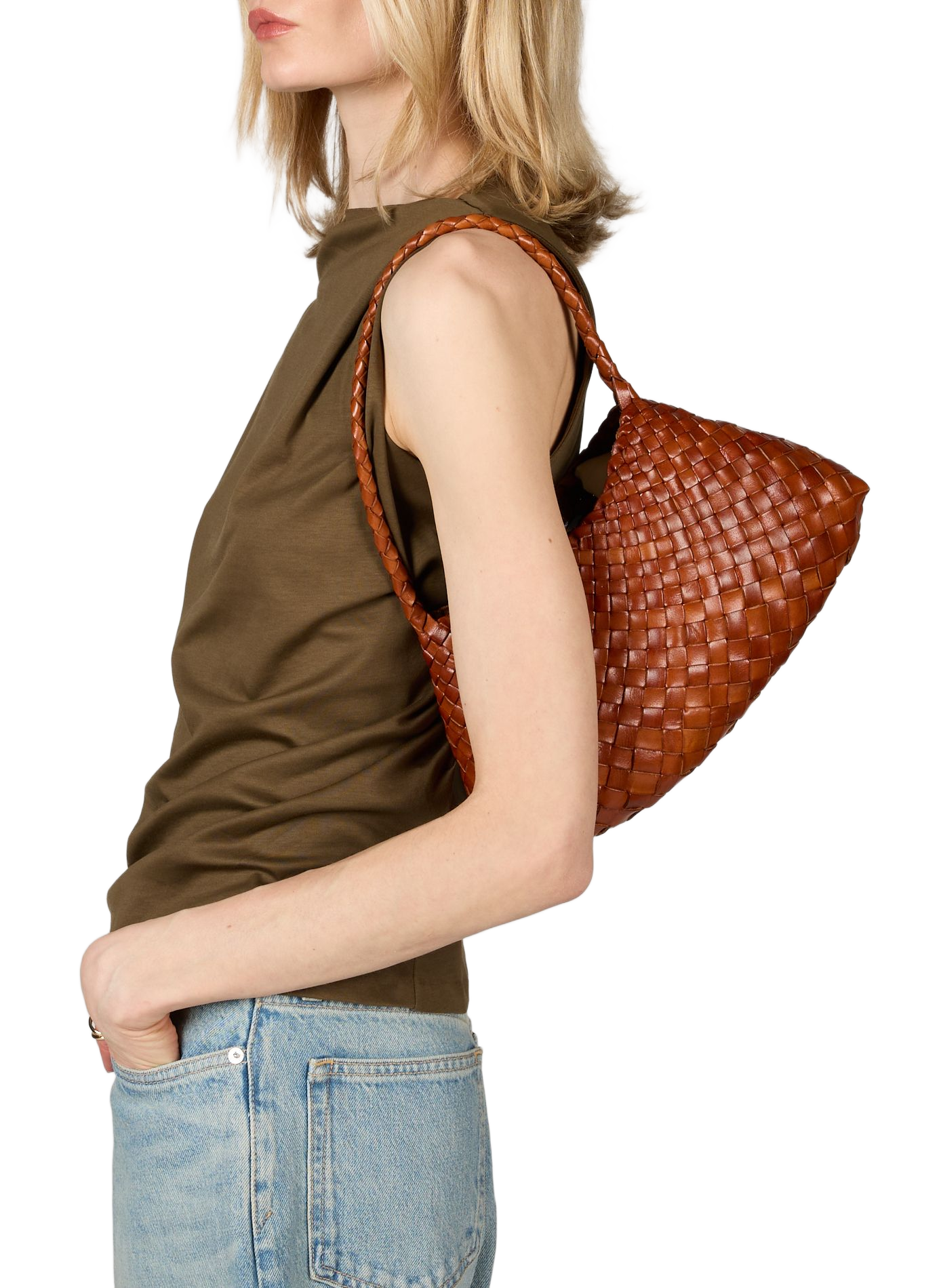 Sac à main Rosanna en cuir  DRAGON DIFFUSION Marron