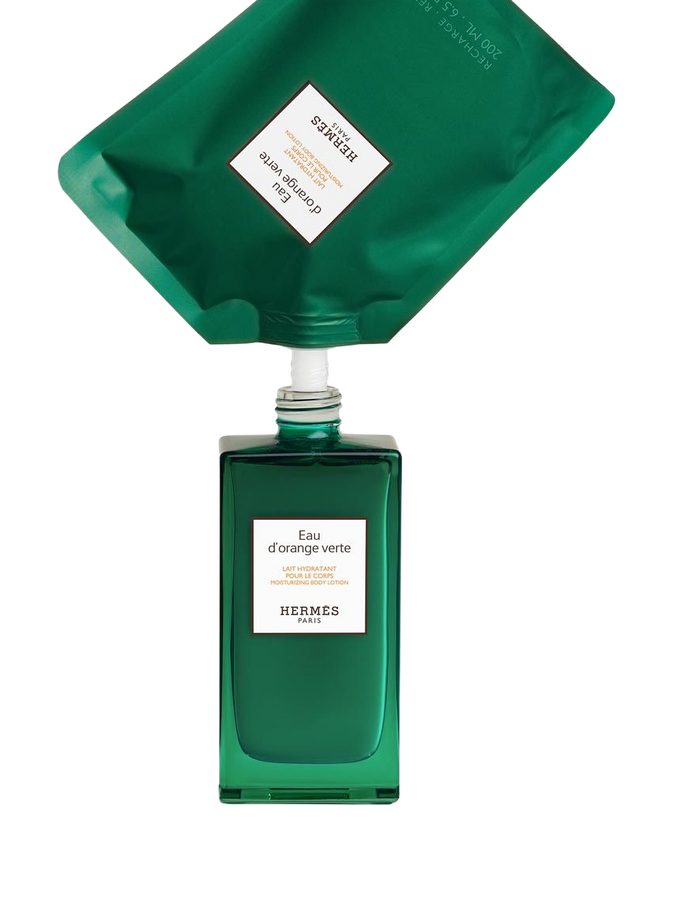 Green orange water, hydrating body lotion refill HERMÈS No color