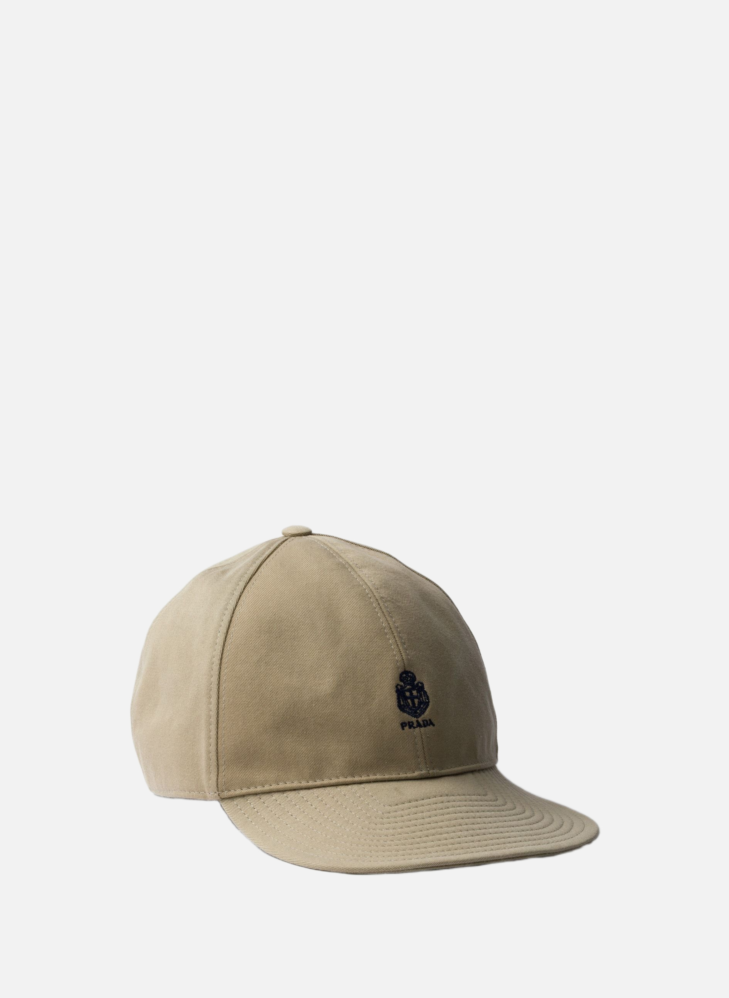 Ancienne casquette de baseball en gabardine PRADA Beige