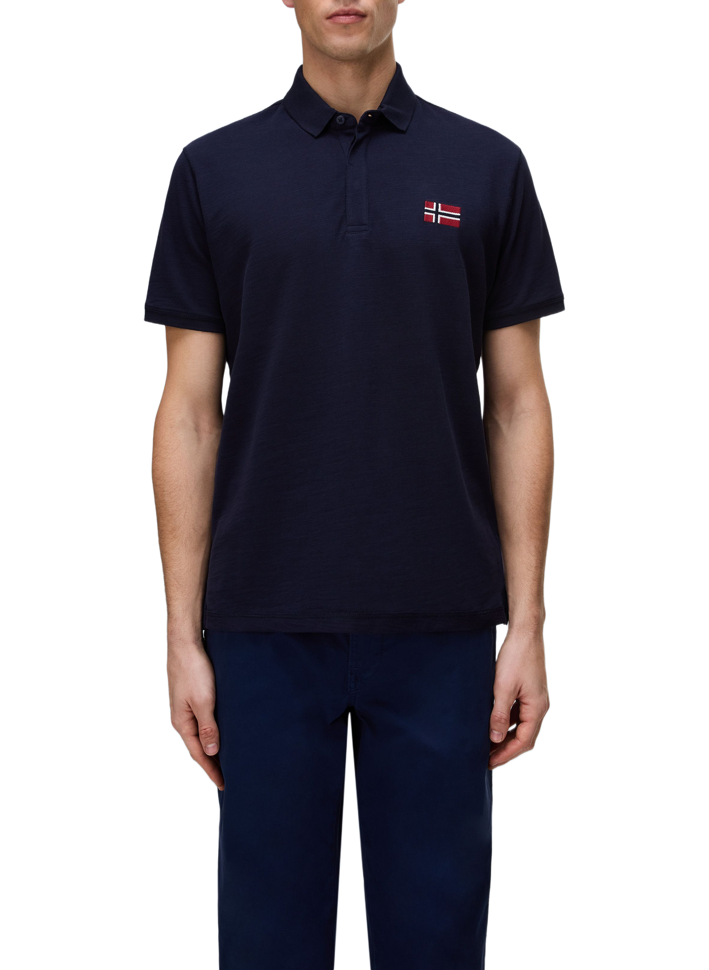 Polo manches courtes Ebea 3 en coton NAPAPIJRI Bleu