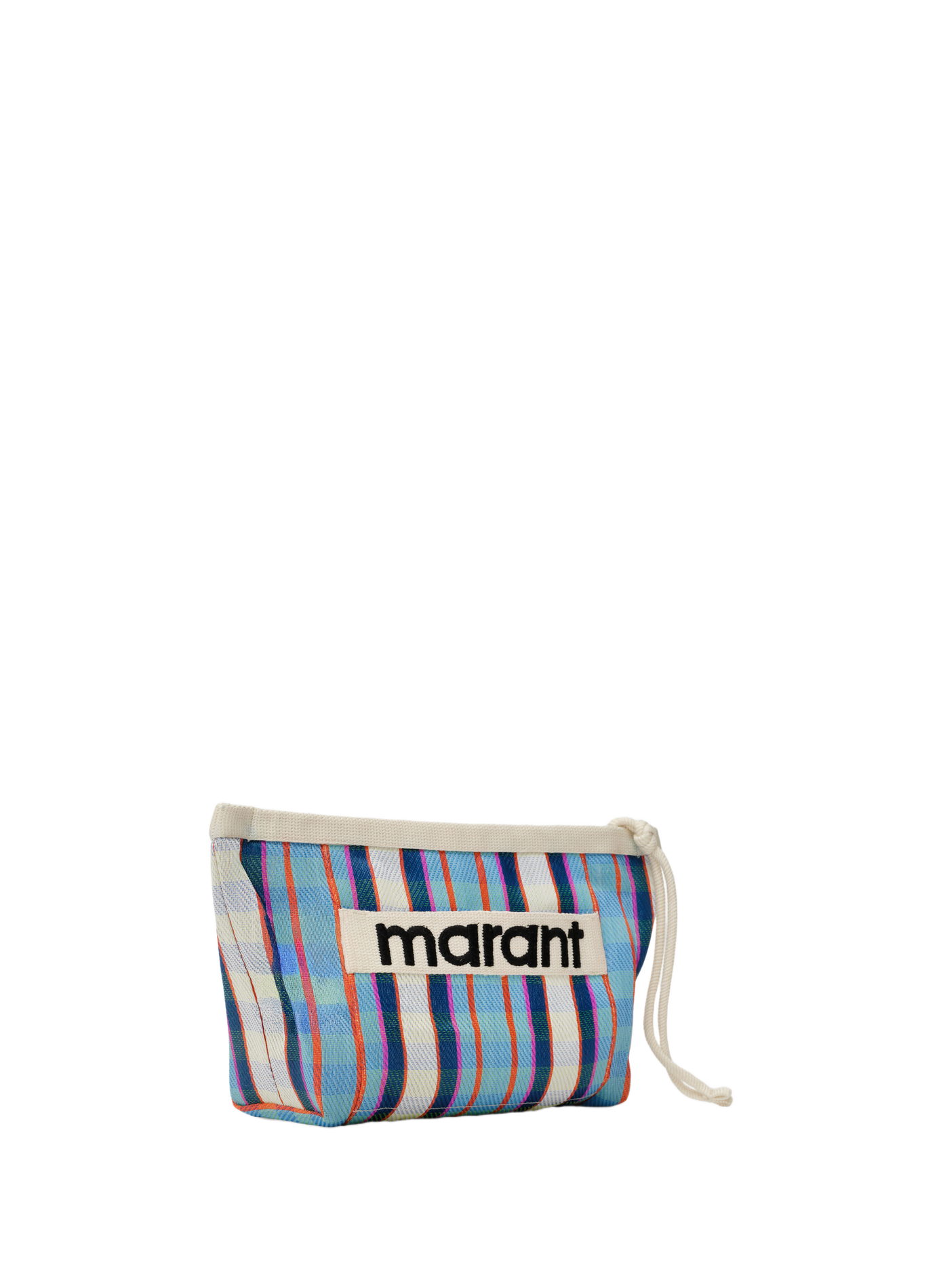 Gestreepte clutch, gedragen in de hand ISABEL MARANT Blauw