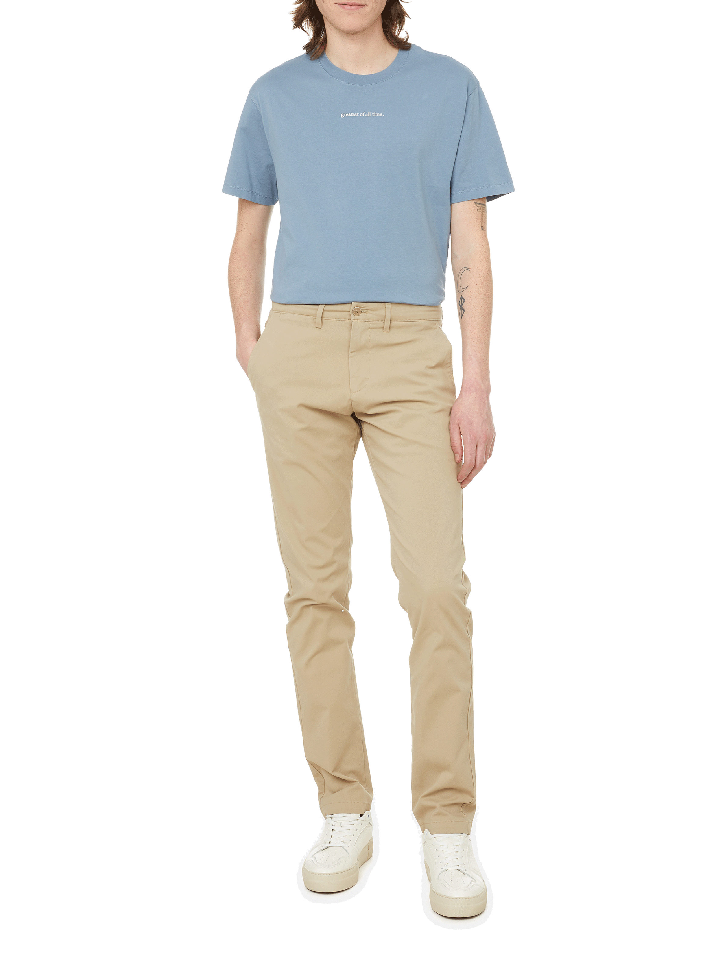 Slim-fit cotton chinos DOCKERS Beige